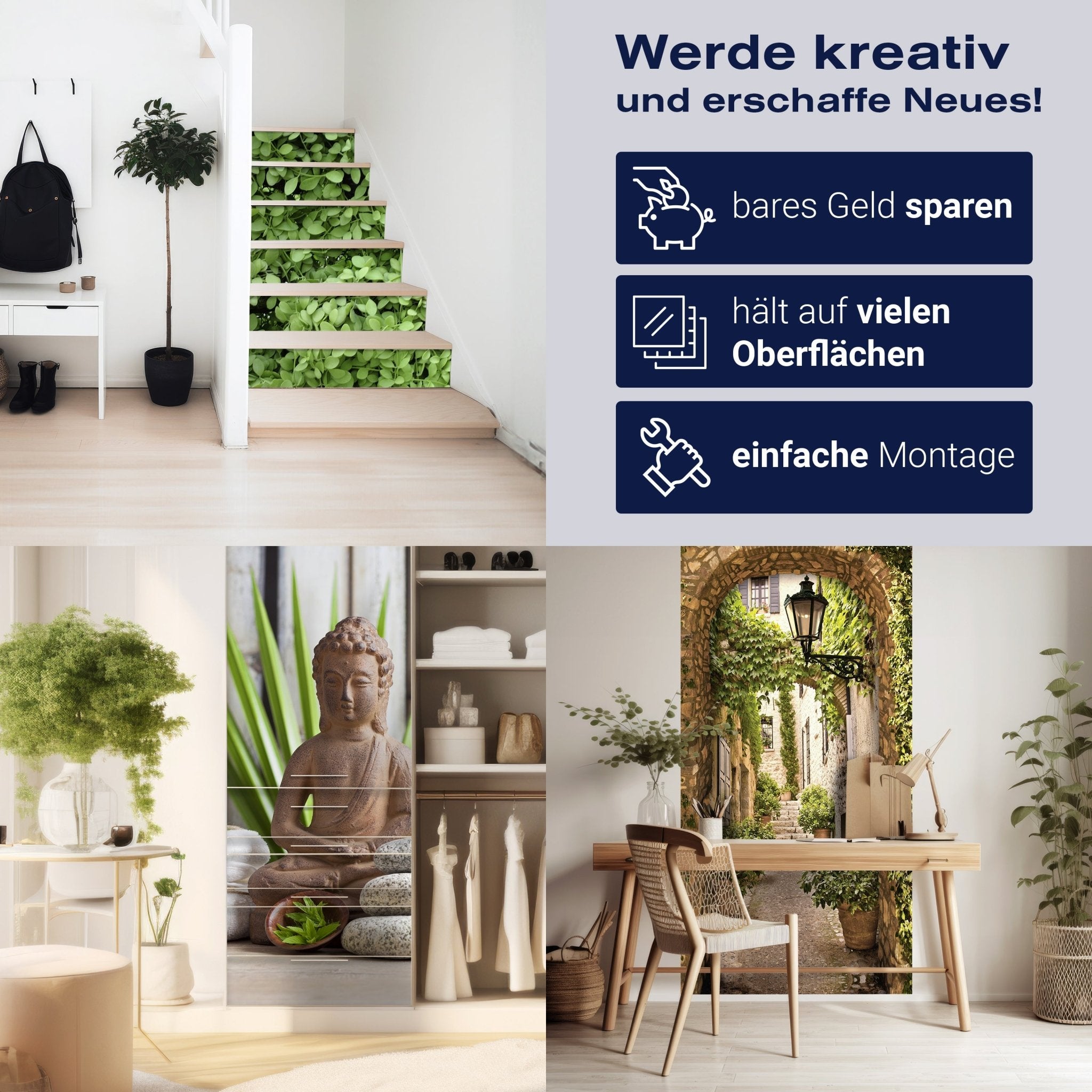 Türtapete einfarbig Creame M0750 - Bild 6 Türtapete einfarbig Creame M0750 - Bild 6