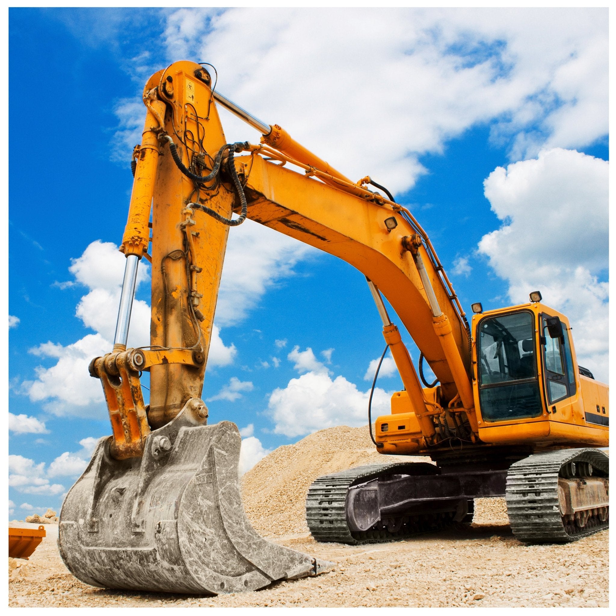 Quadratische Fototapete gelber Bagger M0002 - Bild 11 Quadratische Fototapete gelber Bagger M0002 - Bild 11