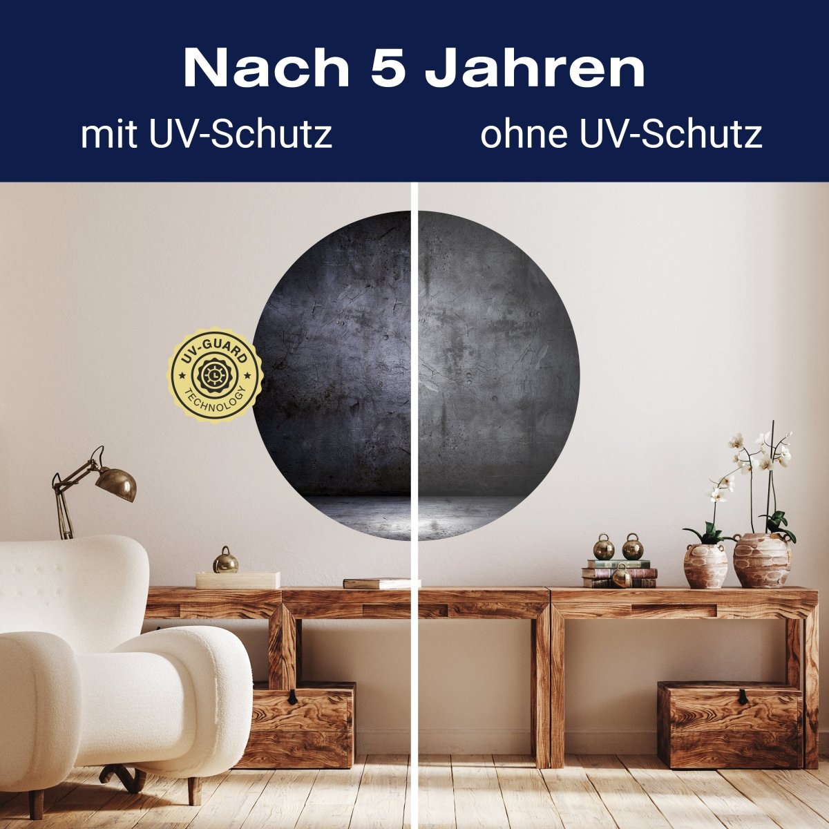 Runde Fototapete dunkle Steinwand M0003 - Bild 9 Runde Fototapete dunkle Steinwand M0003 - Bild 9