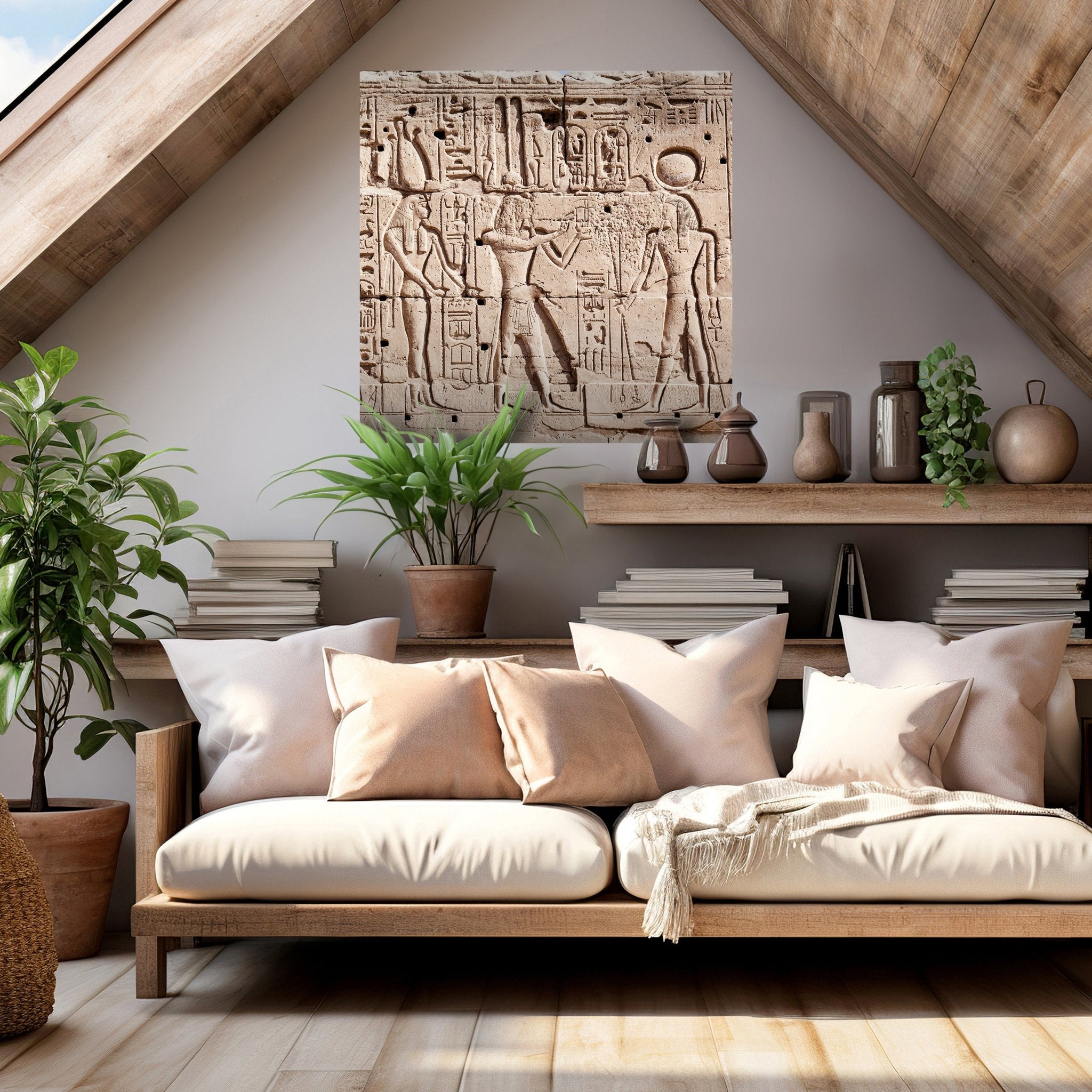 Quadratische Fototapete Wand mit Hieroglyphen M0004 - Bild 2 Quadratische Fototapete Wand mit Hieroglyphen M0004 - Bild 2