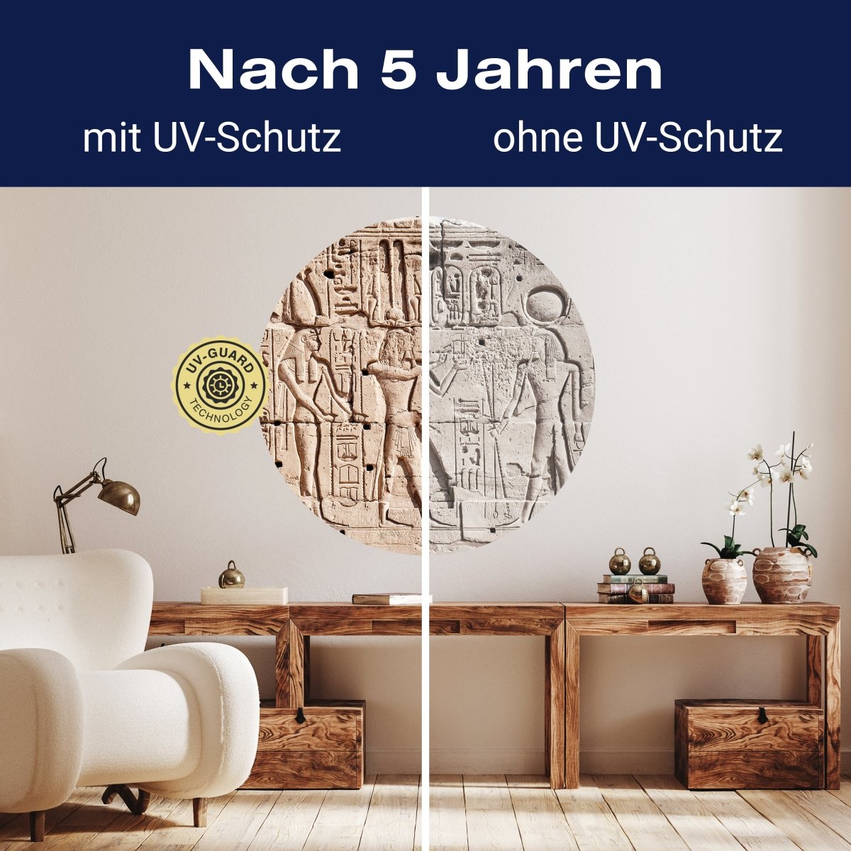 Runde Fototapete Wand mit Hieroglyphen M0004 - Bild 9 Runde Fototapete Wand mit Hieroglyphen M0004 - Bild 9