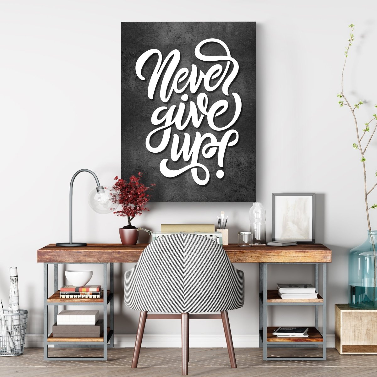 Leinwandbild Motivation, Hochformat, Never give up M0005 kaufen - Bild 3 Leinwandbild Motivation, Hochformat, Never give up M0005 kaufen - Bild 3