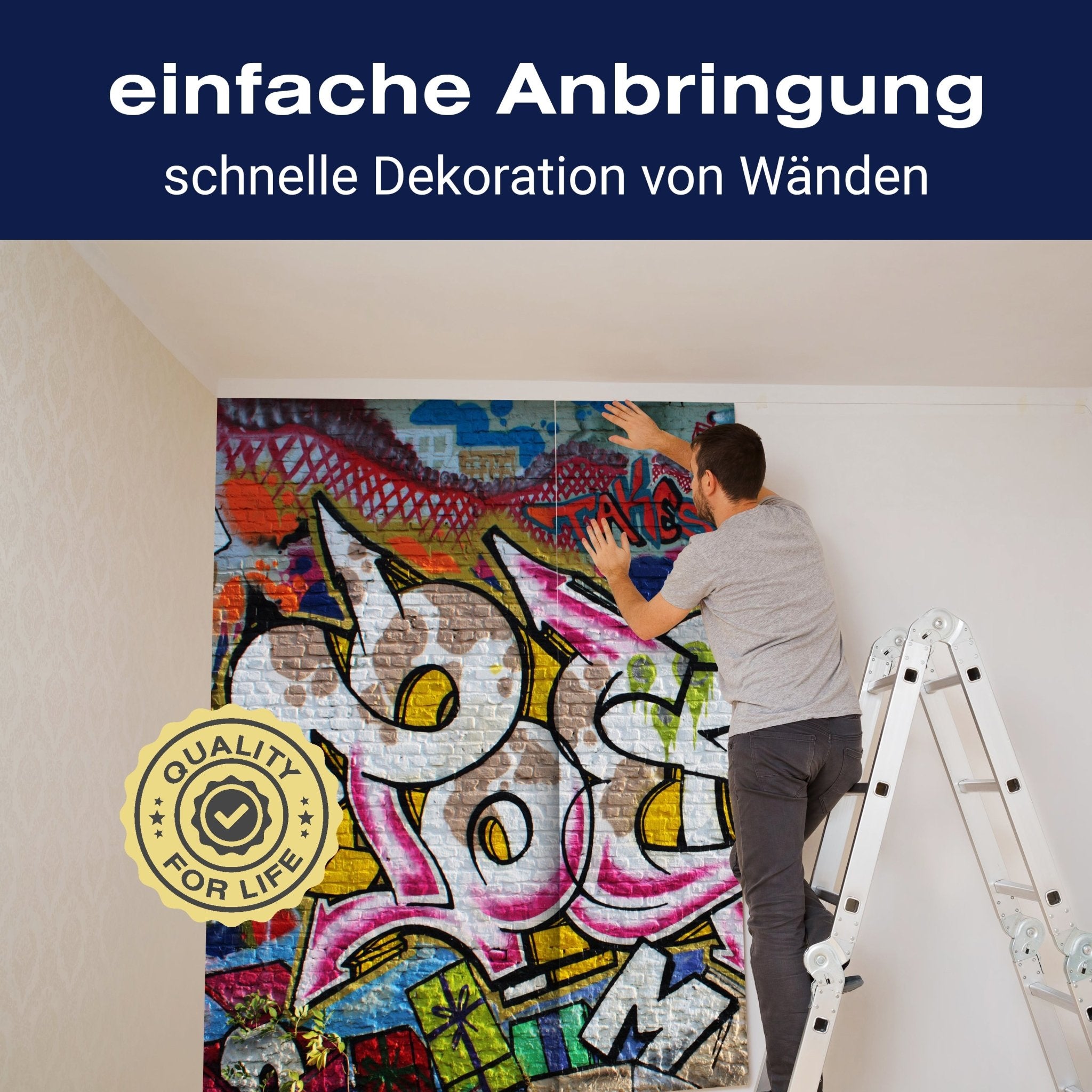 Fototapete Graffiti streetart Poet M0007 - Bild 3 Fototapete Graffiti streetart Poet M0007 - Bild 3