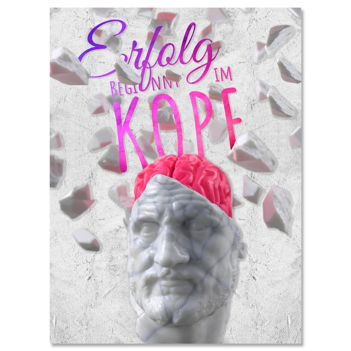 Leinwandbild Motivation, Hochformat, Erfolg beginnt im Kopf M0008 kaufen - Bild 1 Leinwandbild Motivation, Hochformat, Erfolg beginnt im Kopf M0008 kaufen - Bild 1