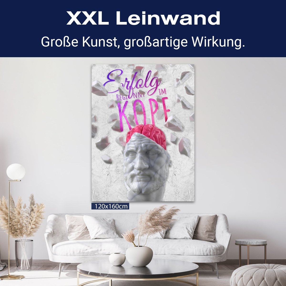 Leinwandbild Motivation, Hochformat, Erfolg beginnt im Kopf M0008 kaufen - Bild 9 Leinwandbild Motivation, Hochformat, Erfolg beginnt im Kopf M0008 kaufen - Bild 9