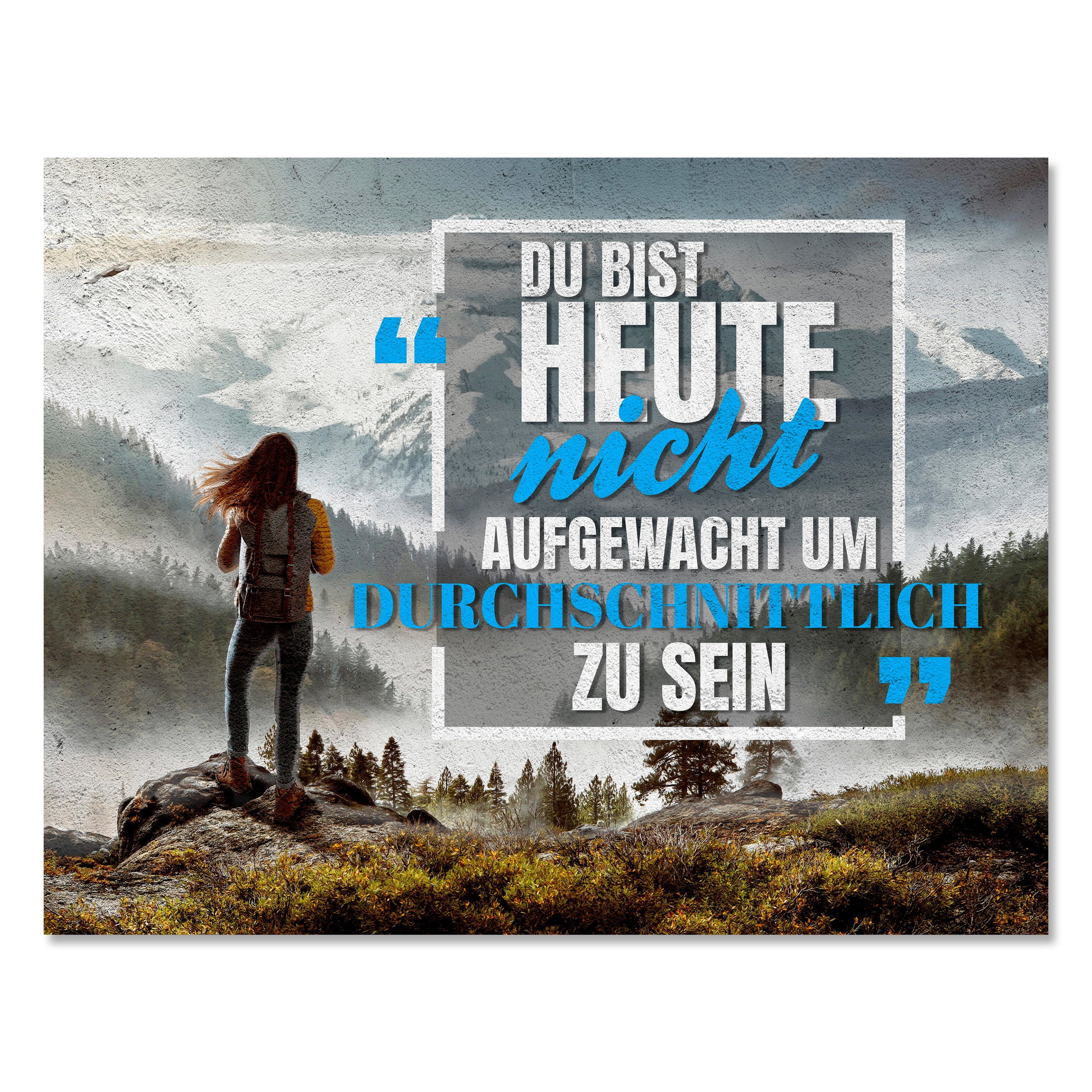 Leinwandbild Motivation, Querformat, Heute nicht durchschnitt M0011 kaufen - Bild 1 Leinwandbild Motivation, Querformat, Heute nicht durchschnitt M0011 kaufen - Bild 1