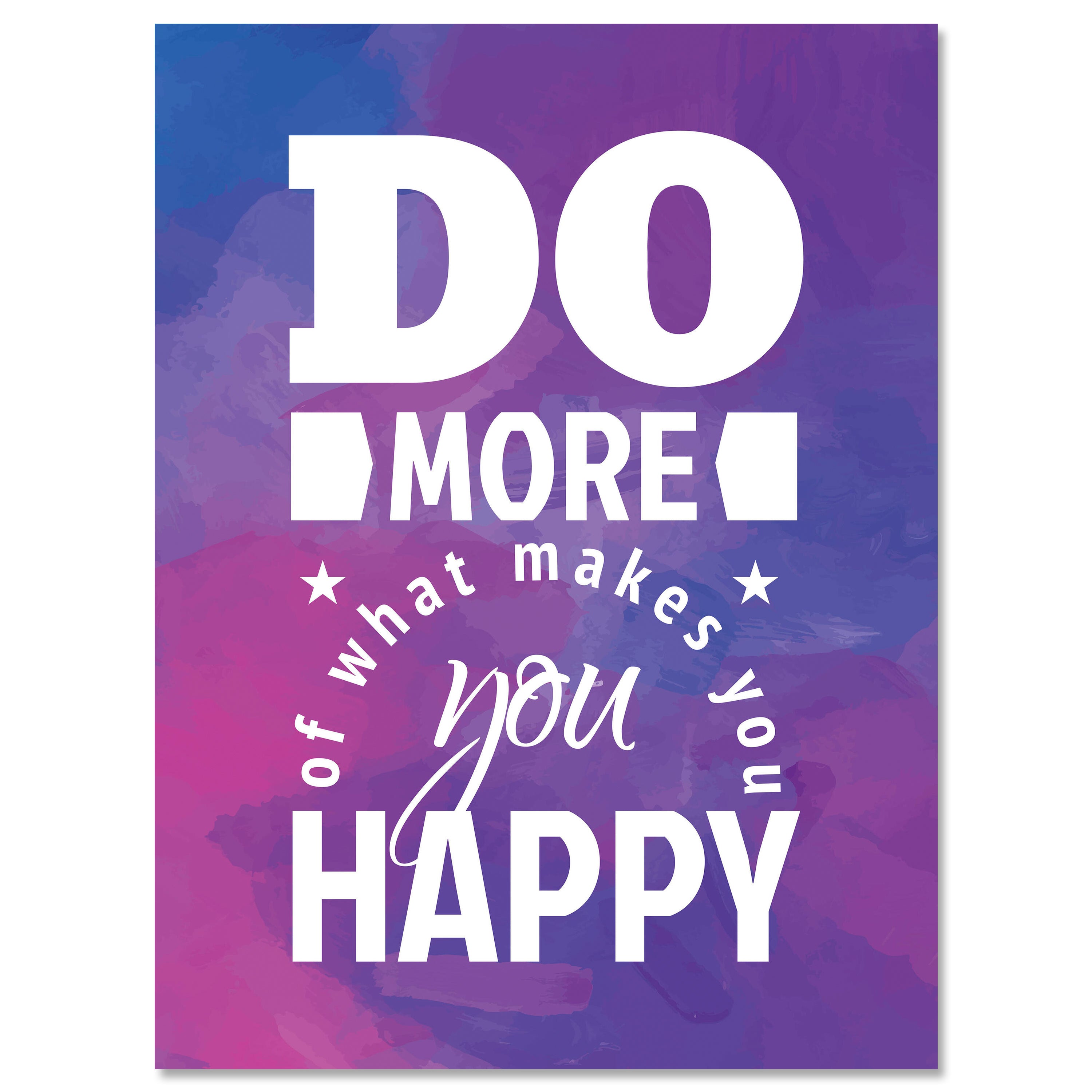 Leinwandbild Motivation, Hochformat, do what makes you happy M0013 kaufen - Bild 1 Leinwandbild Motivation, Hochformat, do what makes you happy M0013 kaufen - Bild 1