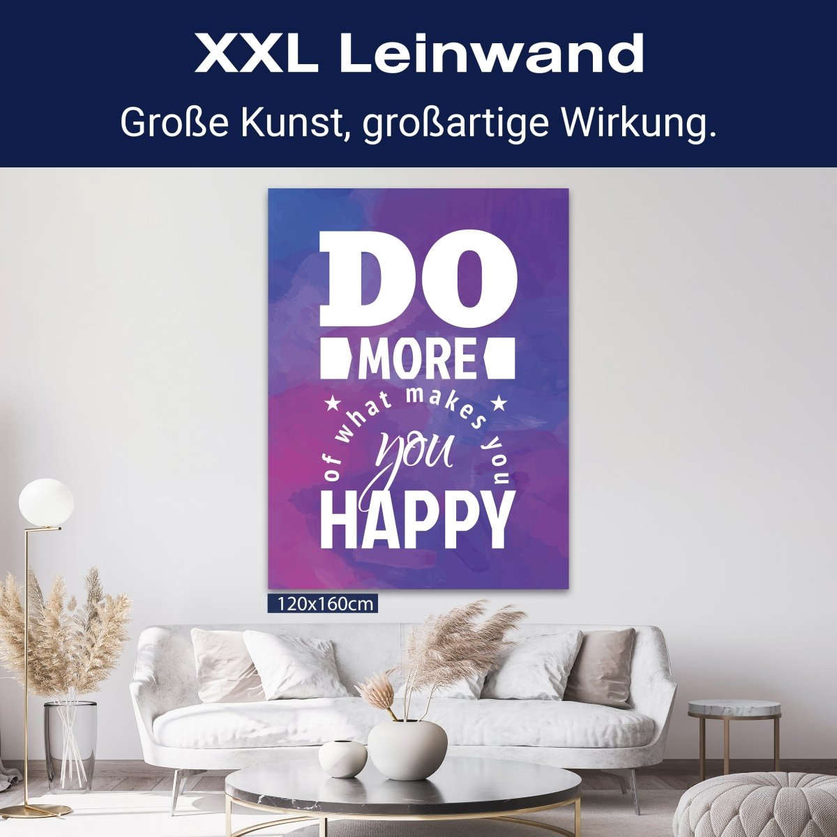 Leinwandbild Motivation, Hochformat, do what makes you happy M0013 kaufen - Bild 9 Leinwandbild Motivation, Hochformat, do what makes you happy M0013 kaufen - Bild 9