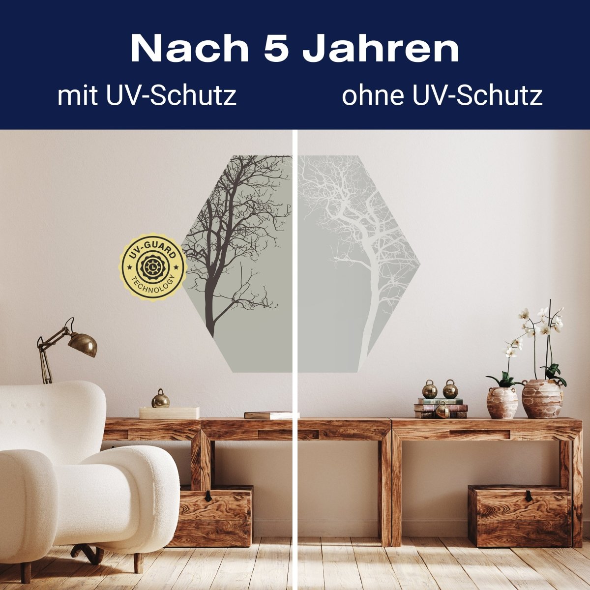 Hexagon-Fototapete Silhouetten von Bäumen M0015 - Bild 9 Hexagon-Fototapete Silhouetten von Bäumen M0015 - Bild 9