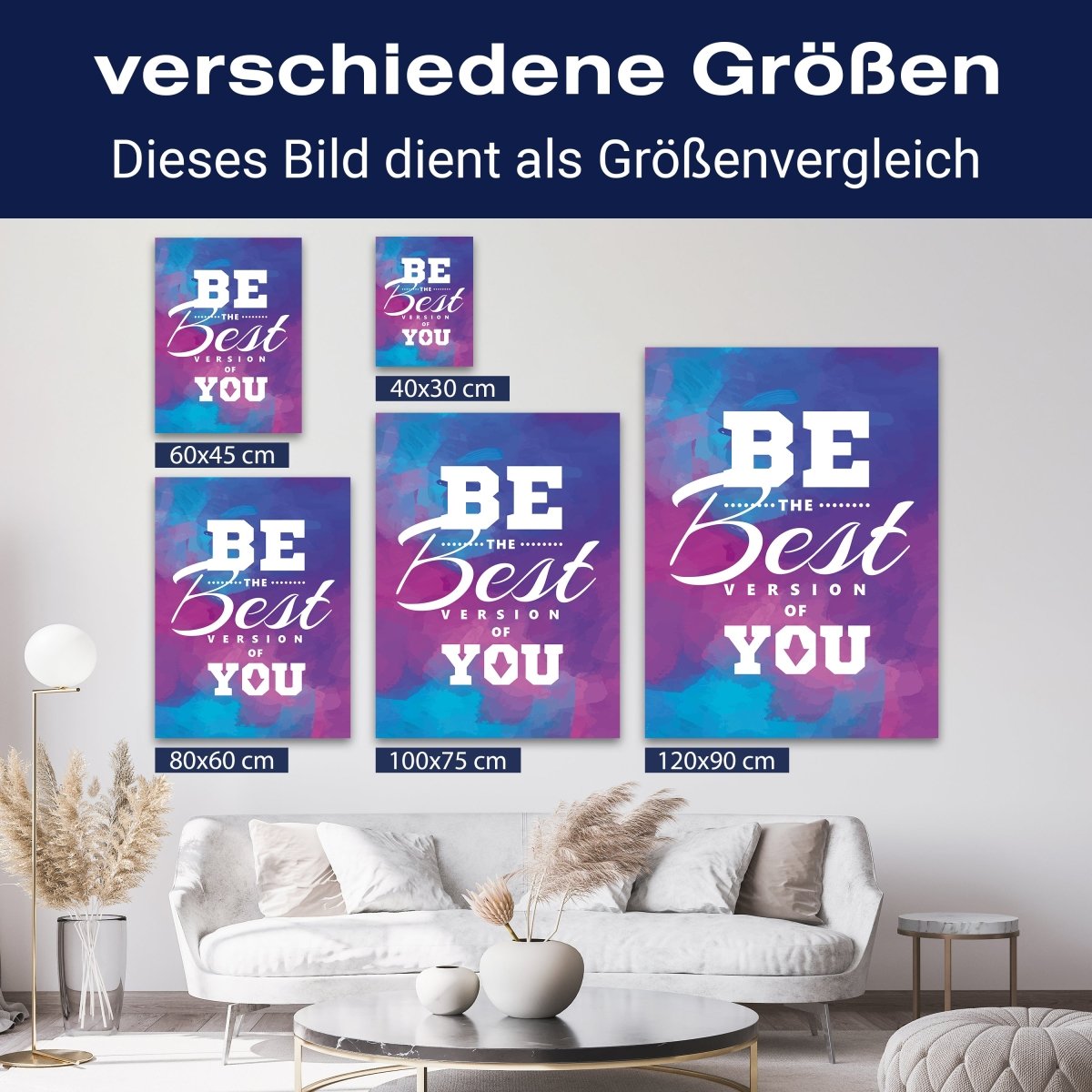 Leinwandbild Motivation, Hochformat, be the best version M0015 kaufen - Bild 8 Leinwandbild Motivation, Hochformat, be the best version M0015 kaufen - Bild 8
