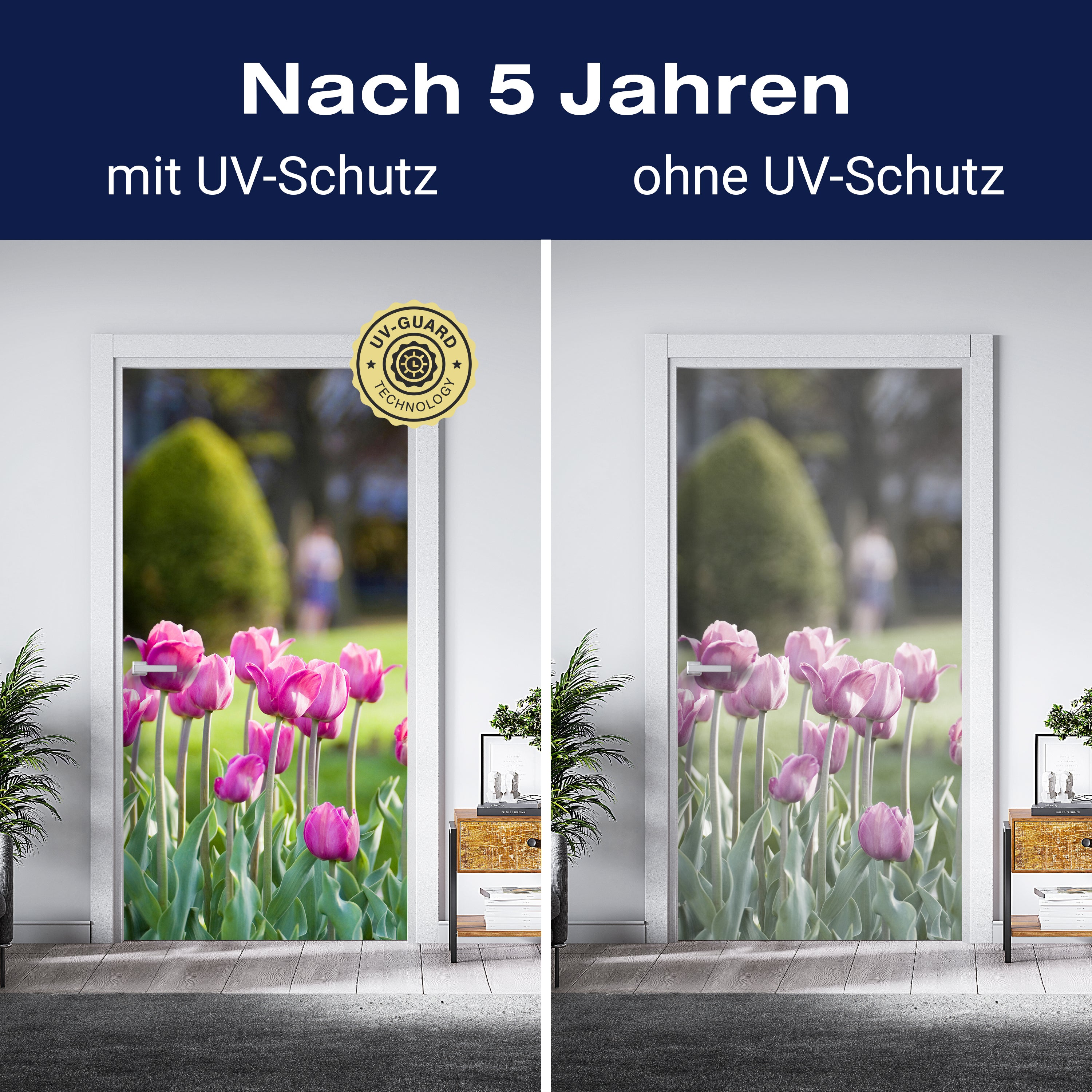 Türtapete Pinke Tulpen M0016 - Bild 4 Türtapete Pinke Tulpen M0016 - Bild 4