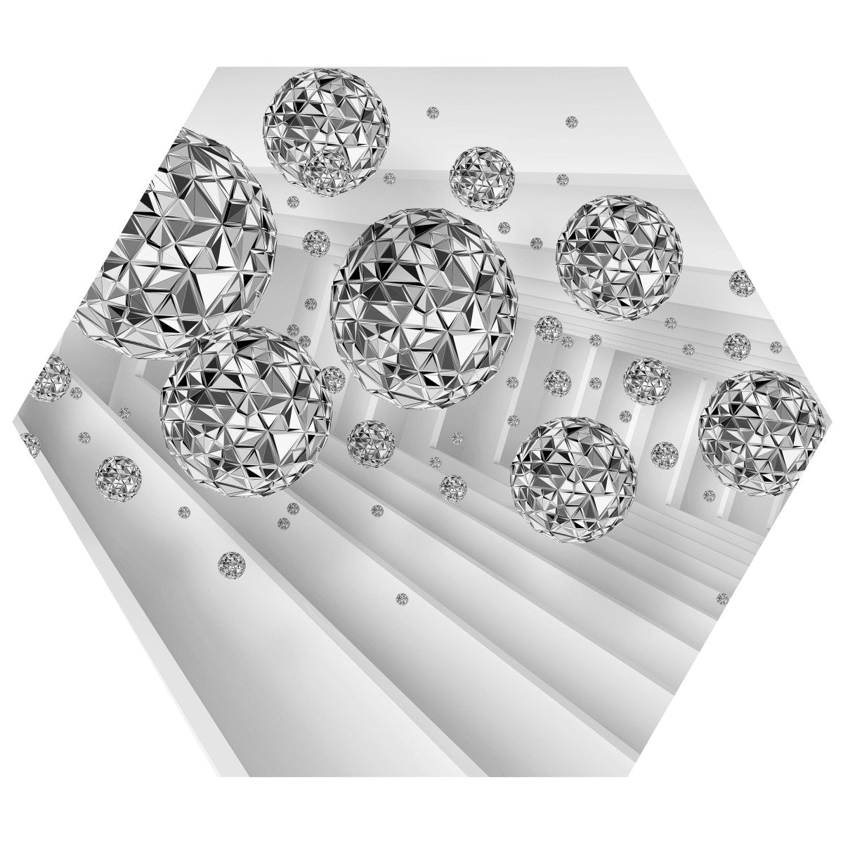 Hexagon-Fototapete Graue Kugeln M0021 - Bild 11 Hexagon-Fototapete Graue Kugeln M0021 - Bild 11
