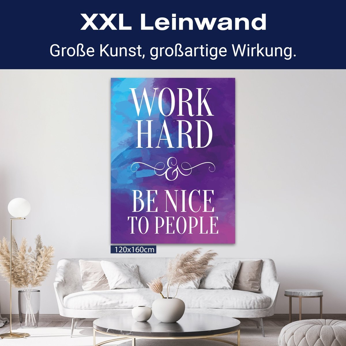 Leinwandbild Motivation, Hochformat, Work Hard Aquarell M0021 kaufen - Bild 9 Leinwandbild Motivation, Hochformat, Work Hard Aquarell M0021 kaufen - Bild 9