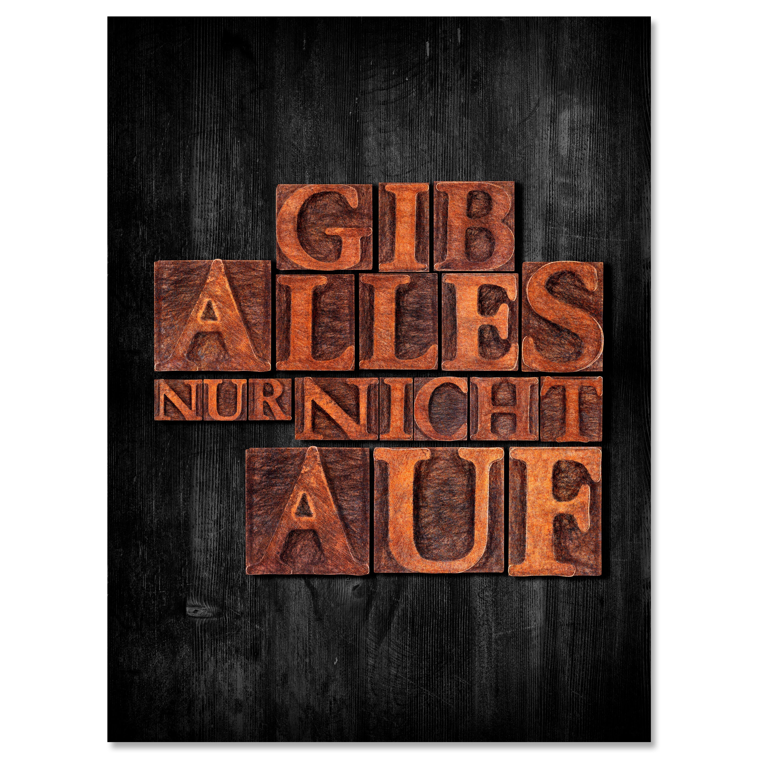 Leinwandbild Motivation, Hochformat, Gib Alles - nicht auf M0022 kaufen - Bild 1 Leinwandbild Motivation, Hochformat, Gib Alles - nicht auf M0022 kaufen - Bild 1