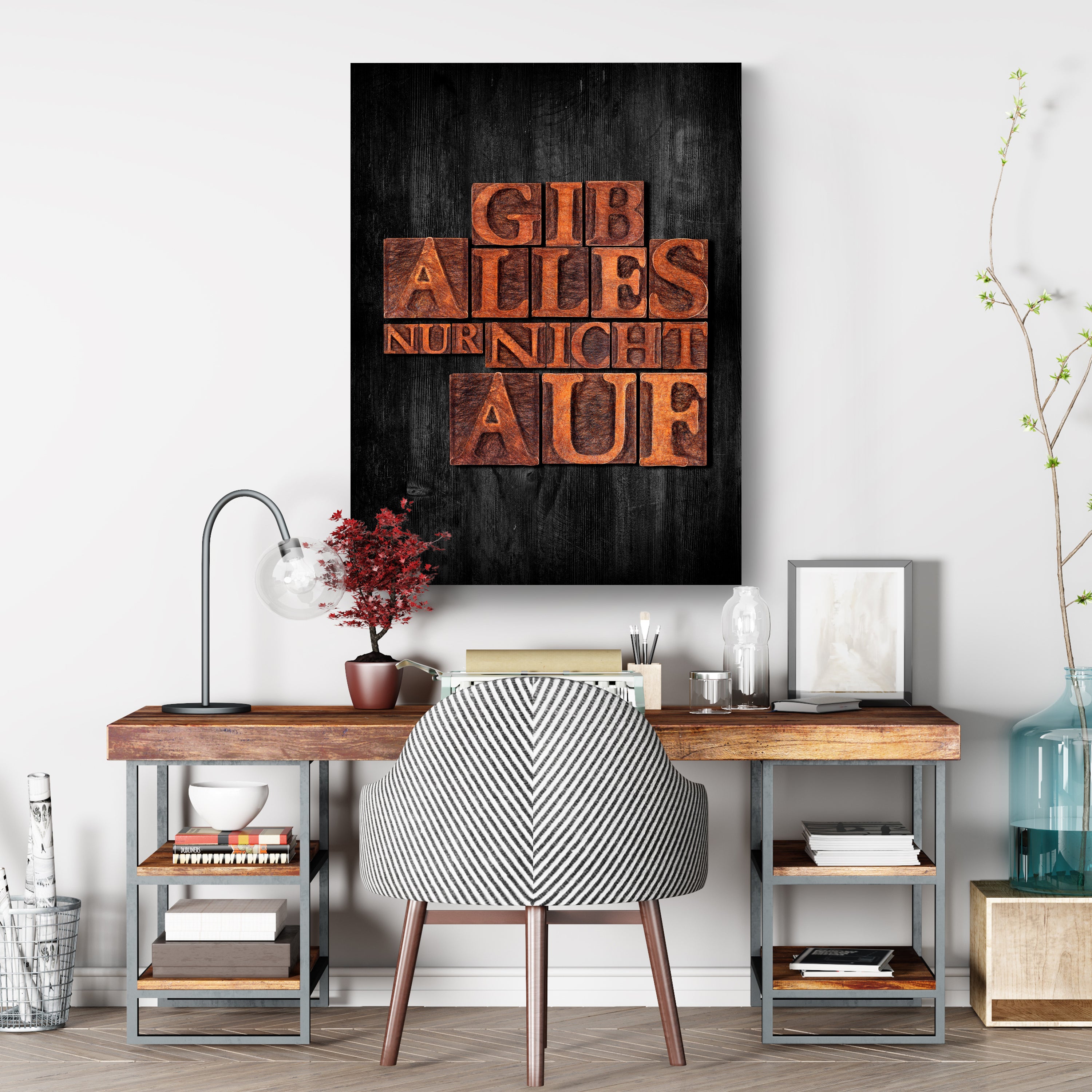 Leinwandbild Motivation, Hochformat, Gib Alles - nicht auf M0022 kaufen - Bild 3 Leinwandbild Motivation, Hochformat, Gib Alles - nicht auf M0022 kaufen - Bild 3