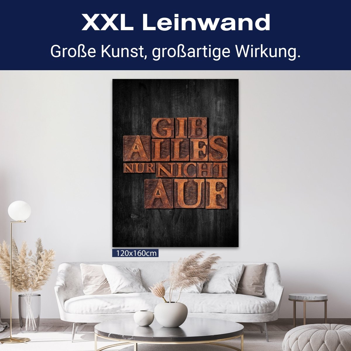 Leinwandbild Motivation, Hochformat, Gib Alles - nicht auf M0022 kaufen - Bild 9 Leinwandbild Motivation, Hochformat, Gib Alles - nicht auf M0022 kaufen - Bild 9