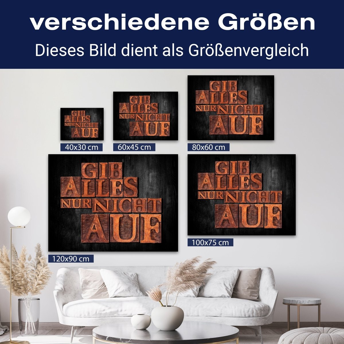 Leinwandbild Motivation, Querformat, Gib alles M0023 kaufen - Bild 8 Leinwandbild Motivation, Querformat, Gib alles M0023 kaufen - Bild 8