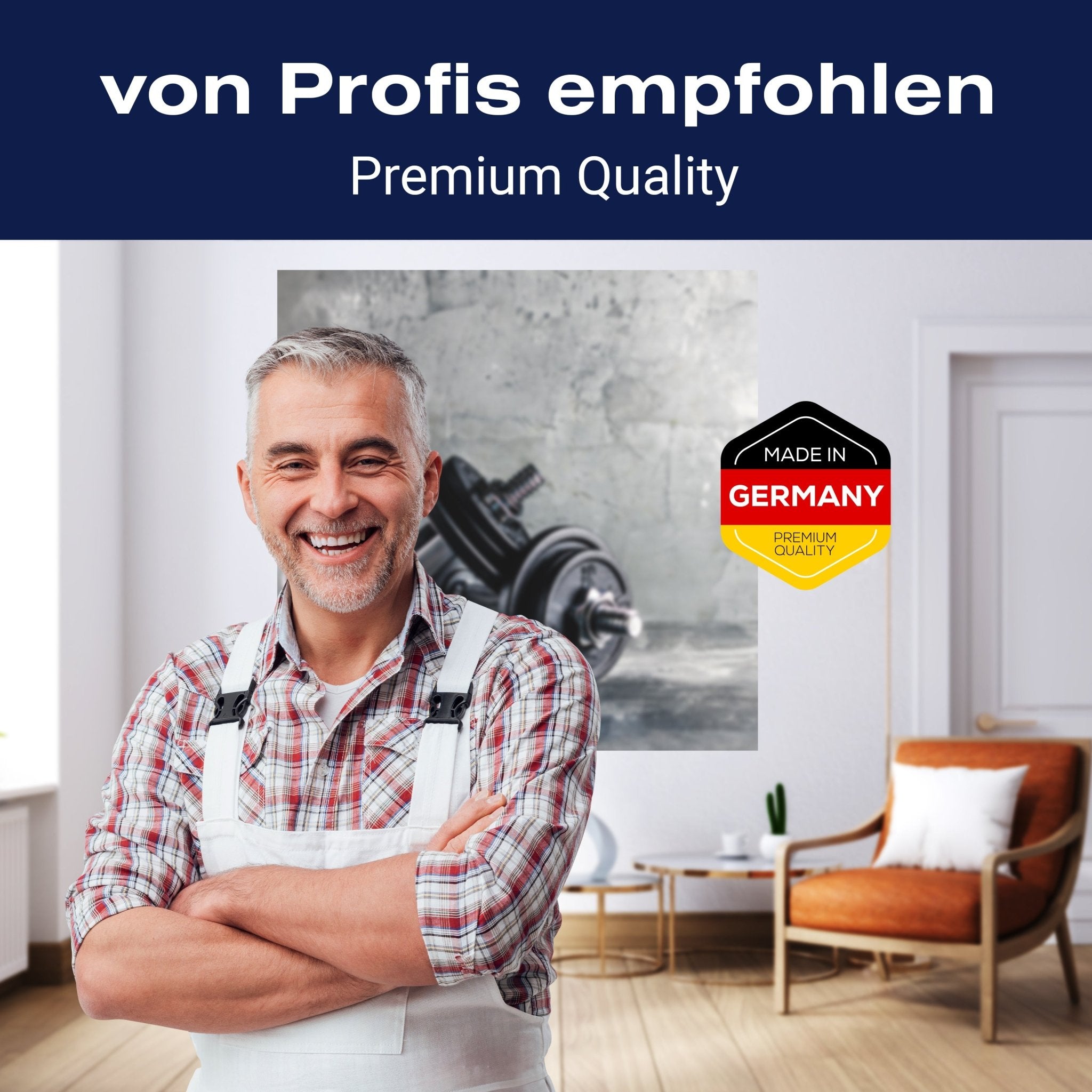 Quadratische Fototapete Hanteln M0023 - Bild 5 Quadratische Fototapete Hanteln M0023 - Bild 5