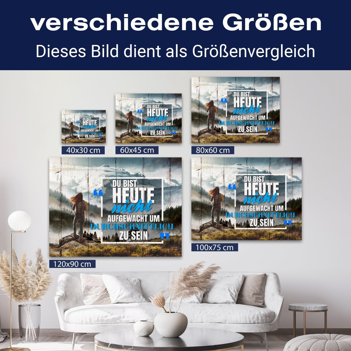 Leinwandbild Motivation, Querformat, Durchschnittlich sein M0024 kaufen - Bild 8 Leinwandbild Motivation, Querformat, Durchschnittlich sein M0024 kaufen - Bild 8