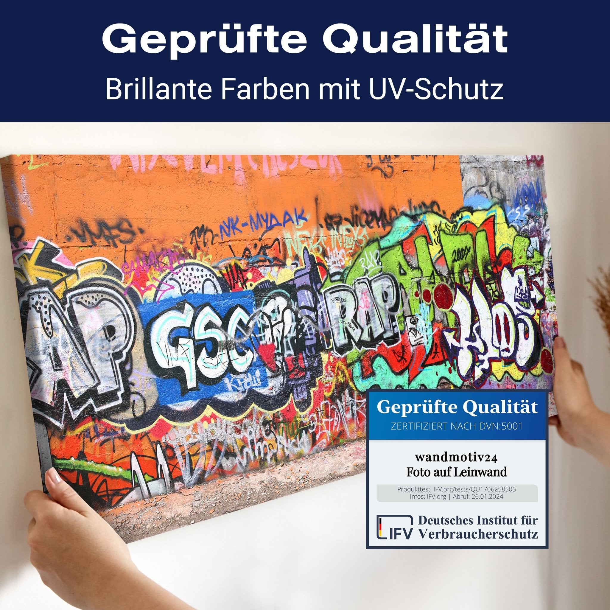 Leinwandbild Graffiti 1 M0025 kaufen - Bild 4 Leinwandbild Graffiti 1 M0025 kaufen - Bild 4