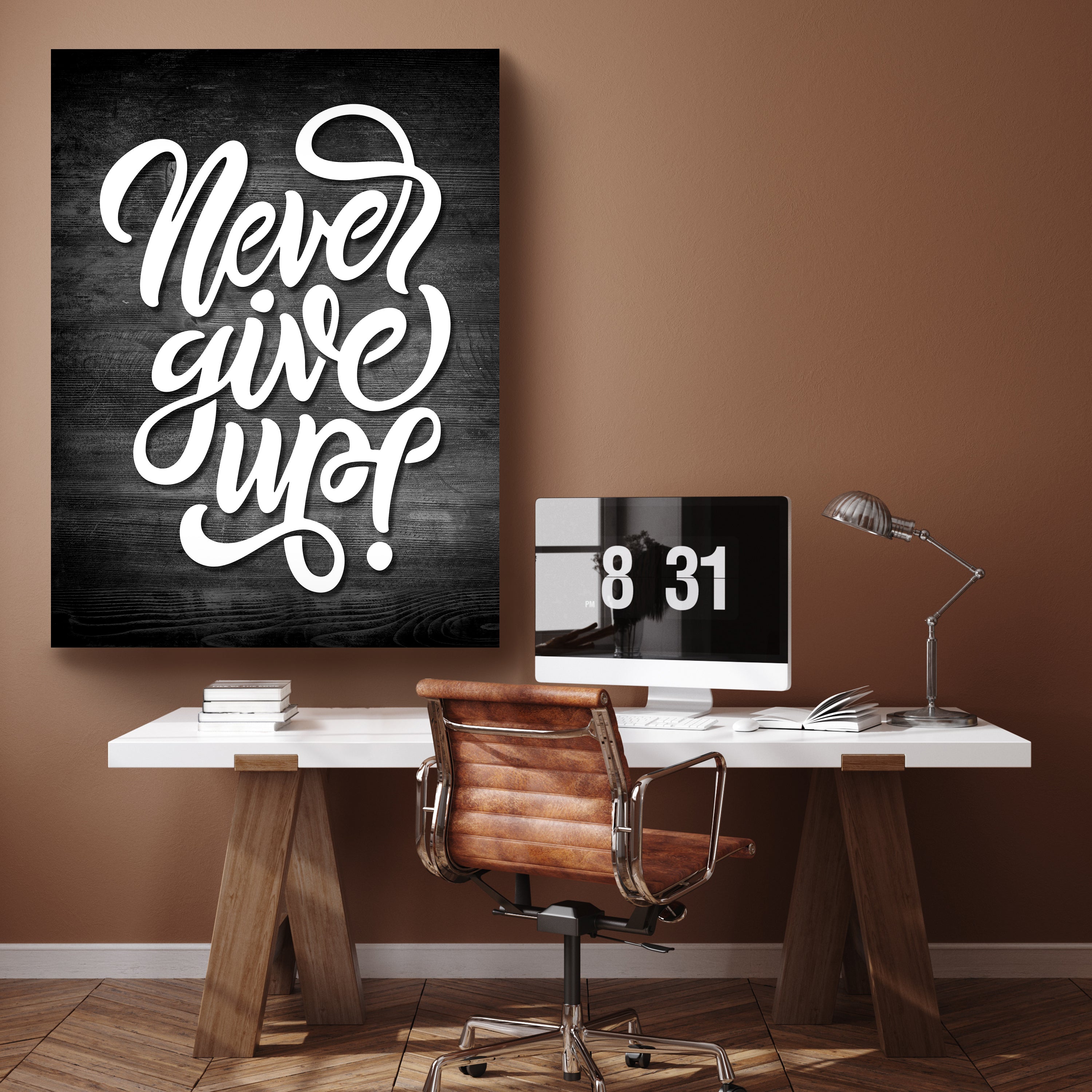 Leinwandbild Motivation, Hochformat, Give up Holz M0025 kaufen - Bild 2 Leinwandbild Motivation, Hochformat, Give up Holz M0025 kaufen - Bild 2