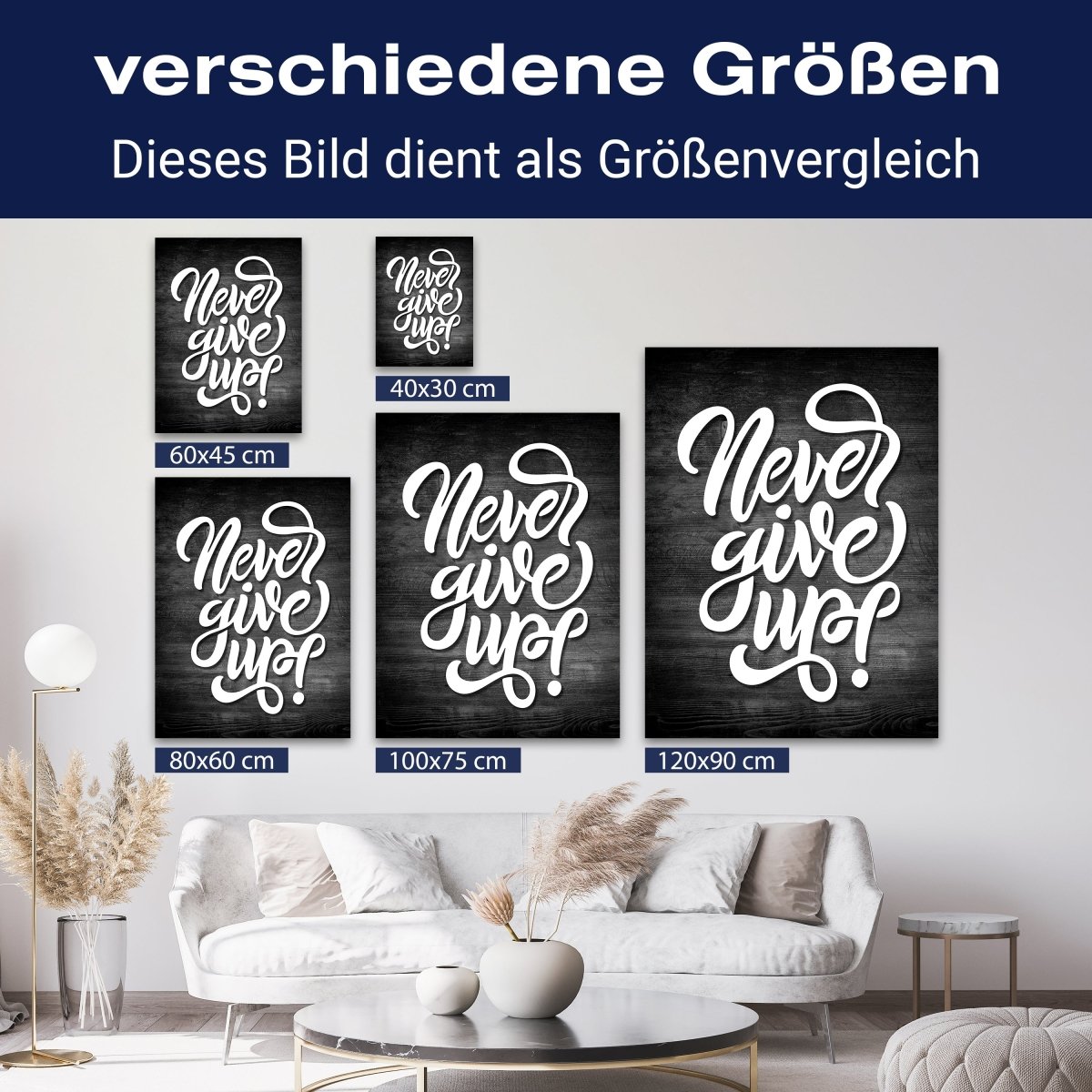 Leinwandbild Motivation, Hochformat, Give up Holz M0025 kaufen - Bild 8 Leinwandbild Motivation, Hochformat, Give up Holz M0025 kaufen - Bild 8