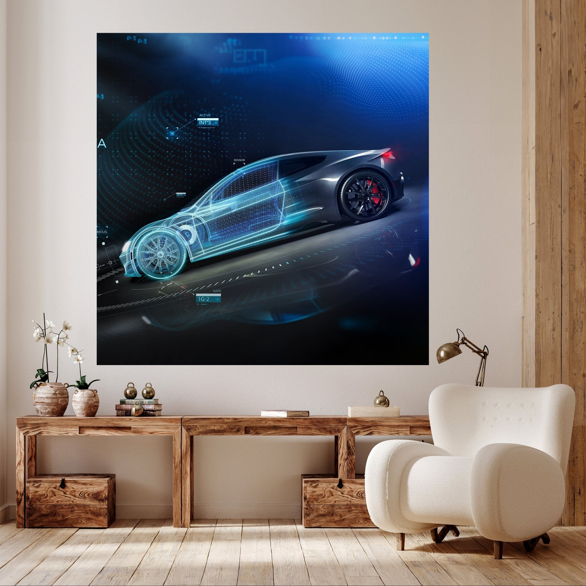 Quadratische Fototapete Sportwagen M0026 - Bild 2 Quadratische Fototapete Sportwagen M0026 - Bild 2