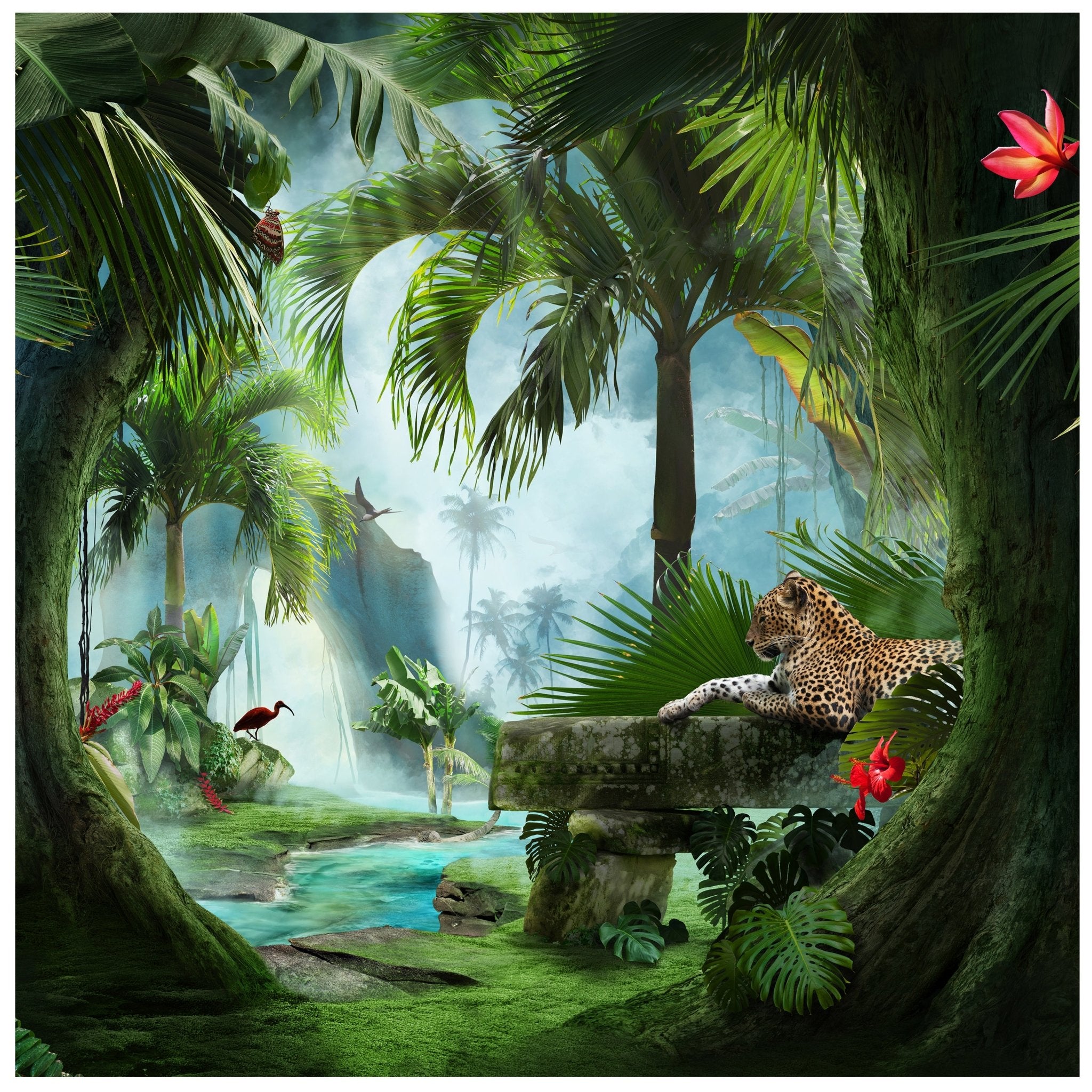 Quadratische Fototapete Jaguar im Dschungel M0030 - Bild 11 Quadratische Fototapete Jaguar im Dschungel M0030 - Bild 11