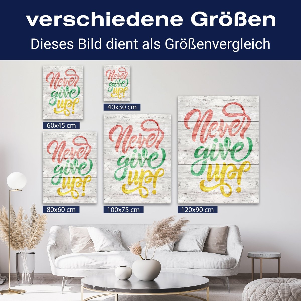 Leinwandbild Motivation, Hochformat, give up Holz M0031 kaufen - Bild 8 Leinwandbild Motivation, Hochformat, give up Holz M0031 kaufen - Bild 8