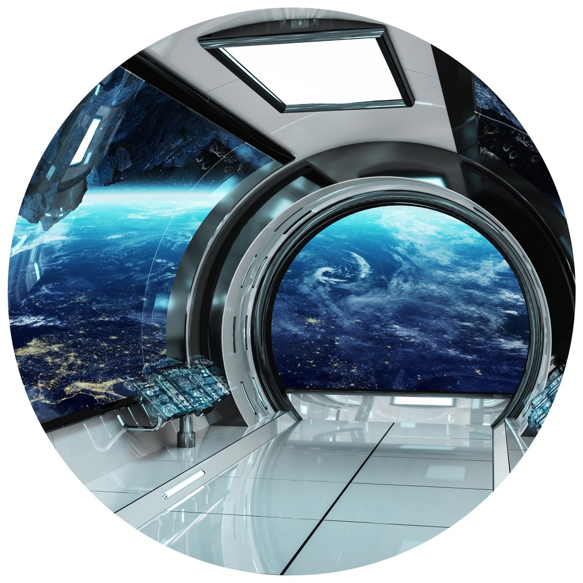 Runde Fototapete Blick aus Raumschiff M0031 - Bild 11 Runde Fototapete Blick aus Raumschiff M0031 - Bild 11