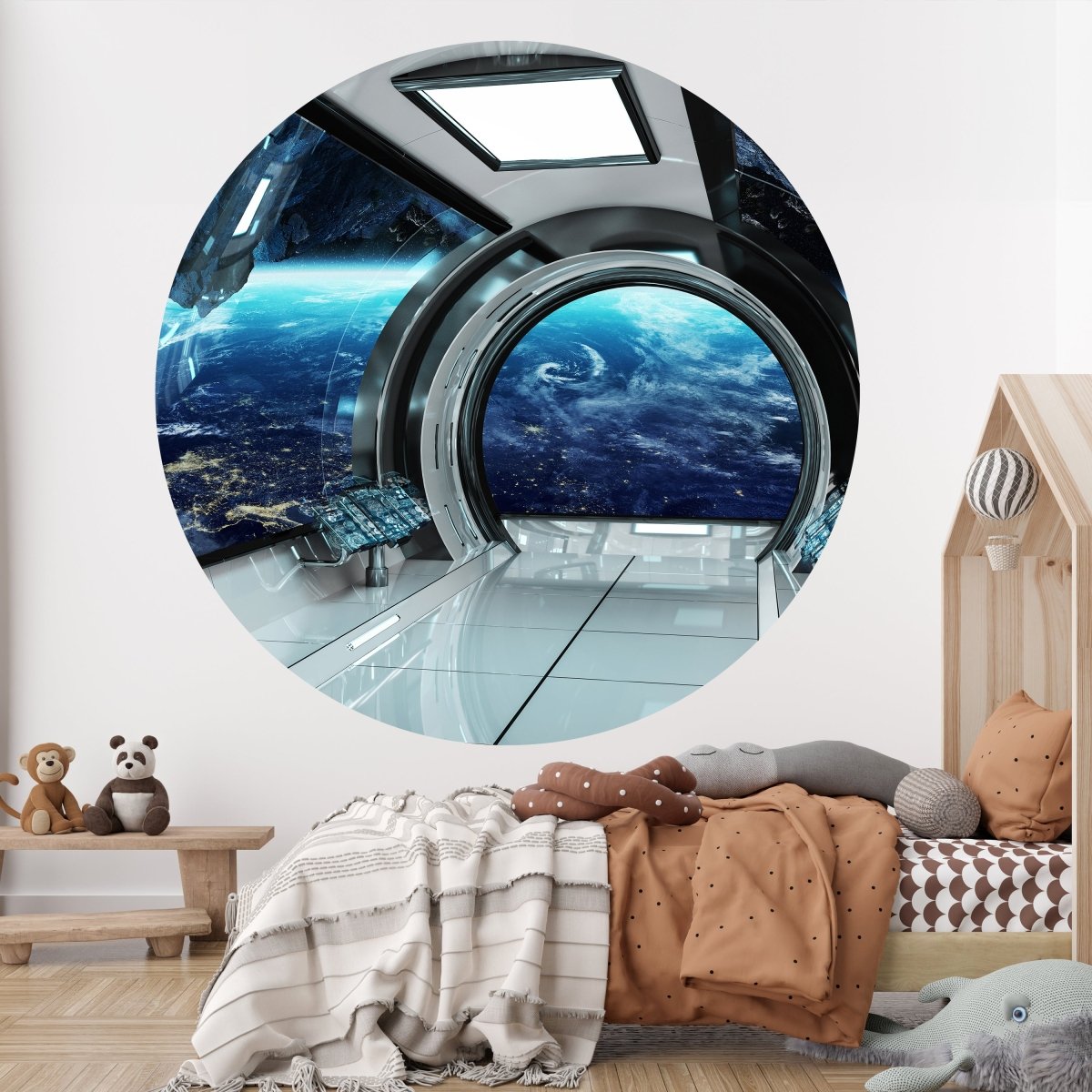 Runde Fototapete Blick aus Raumschiff M0031 - Bild 2 Runde Fototapete Blick aus Raumschiff M0031 - Bild 2