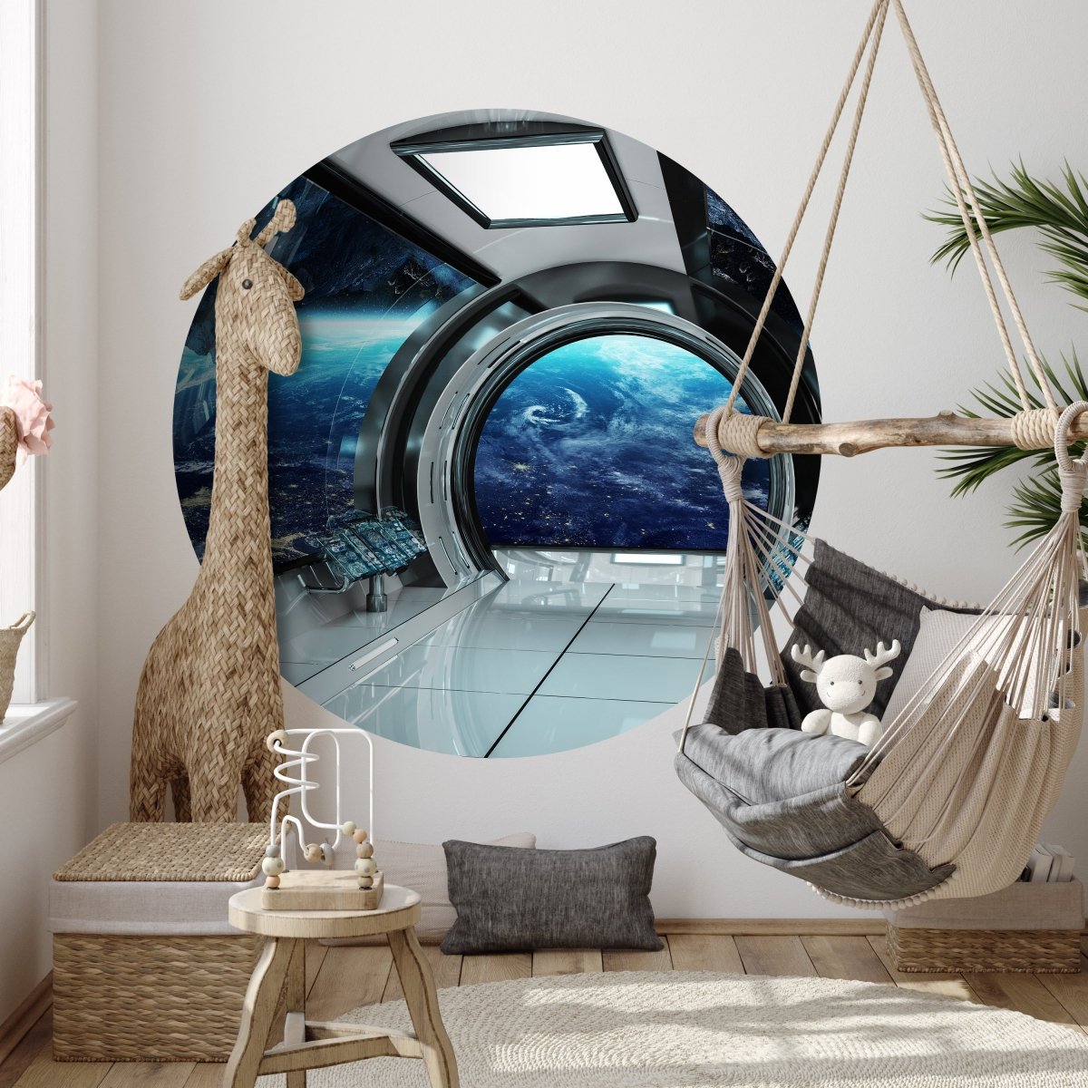 Runde Fototapete Blick aus Raumschiff M0031 - Bild 3 Runde Fototapete Blick aus Raumschiff M0031 - Bild 3