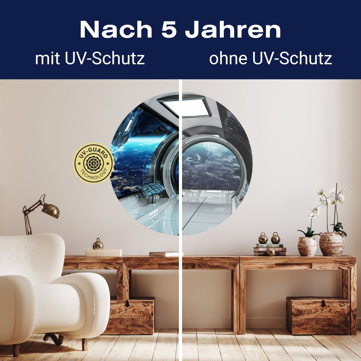 Runde Fototapete Blick aus Raumschiff M0031 - Bild 9 Runde Fototapete Blick aus Raumschiff M0031 - Bild 9