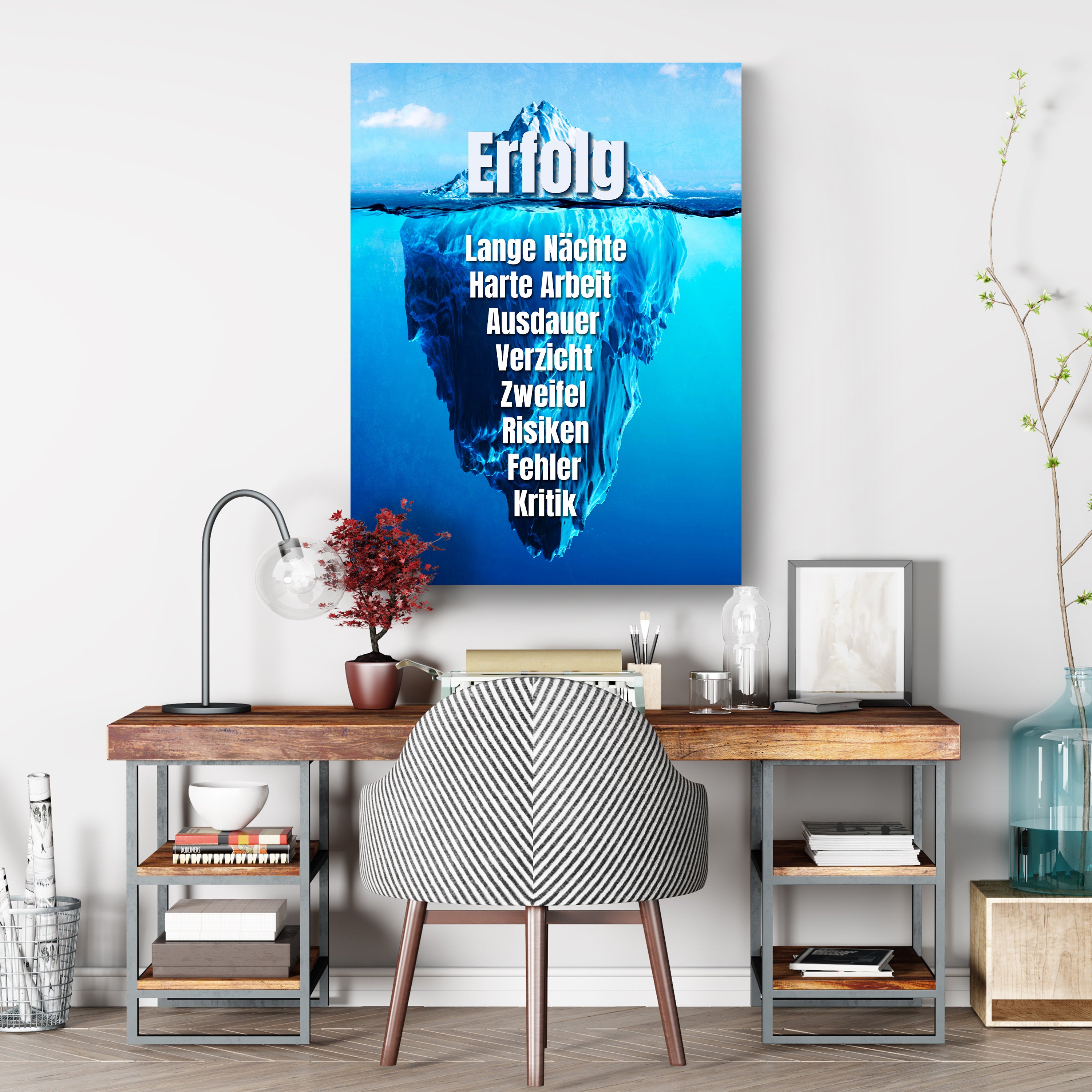 Leinwandbild Motivation, Hochformat, Eisberg Lange Nächte M0032 kaufen - Bild 3 Leinwandbild Motivation, Hochformat, Eisberg Lange Nächte M0032 kaufen - Bild 3