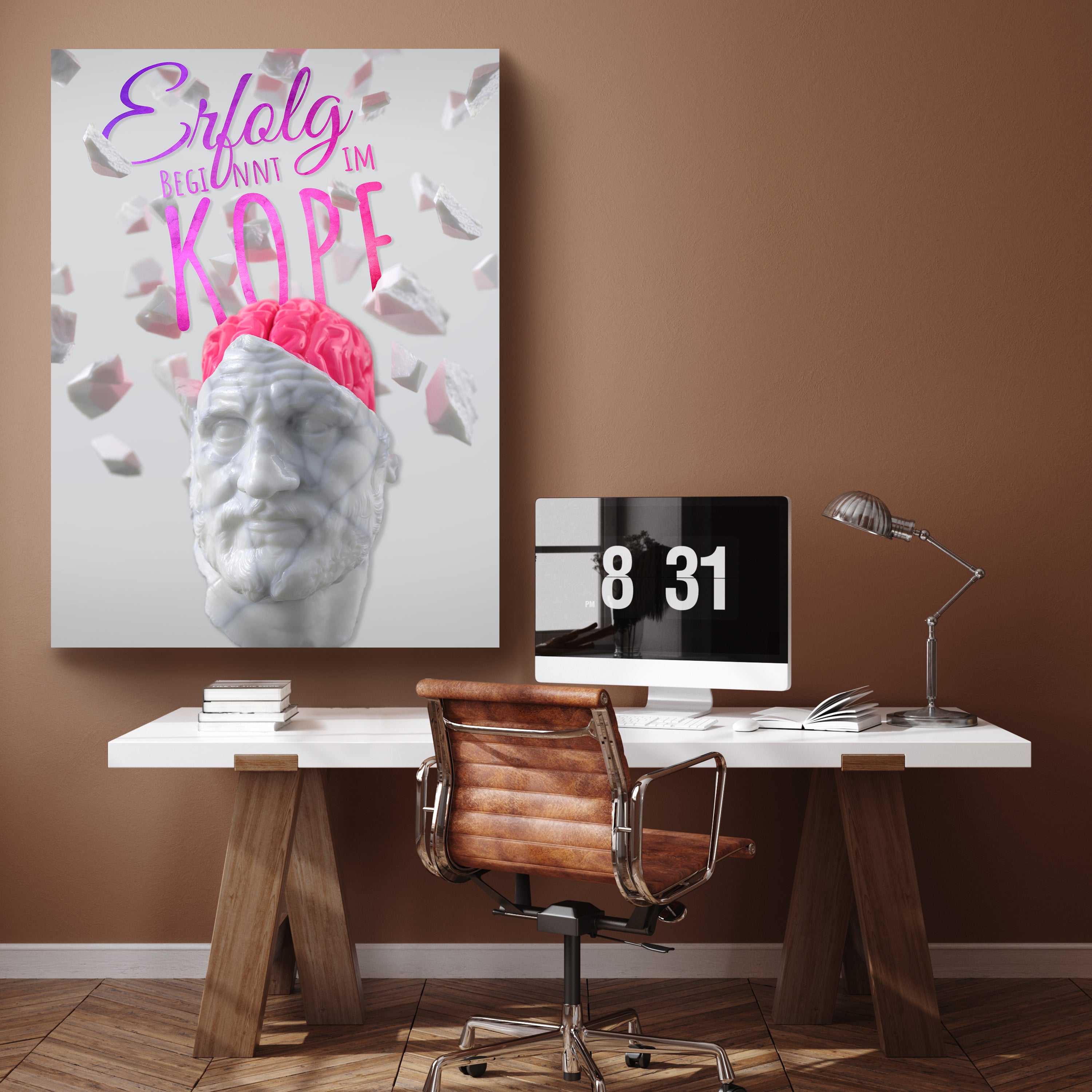 Leinwandbild Motivation, Hochformat, Erfolg Kopf Büste M0033 kaufen - Bild 2 Leinwandbild Motivation, Hochformat, Erfolg Kopf Büste M0033 kaufen - Bild 2