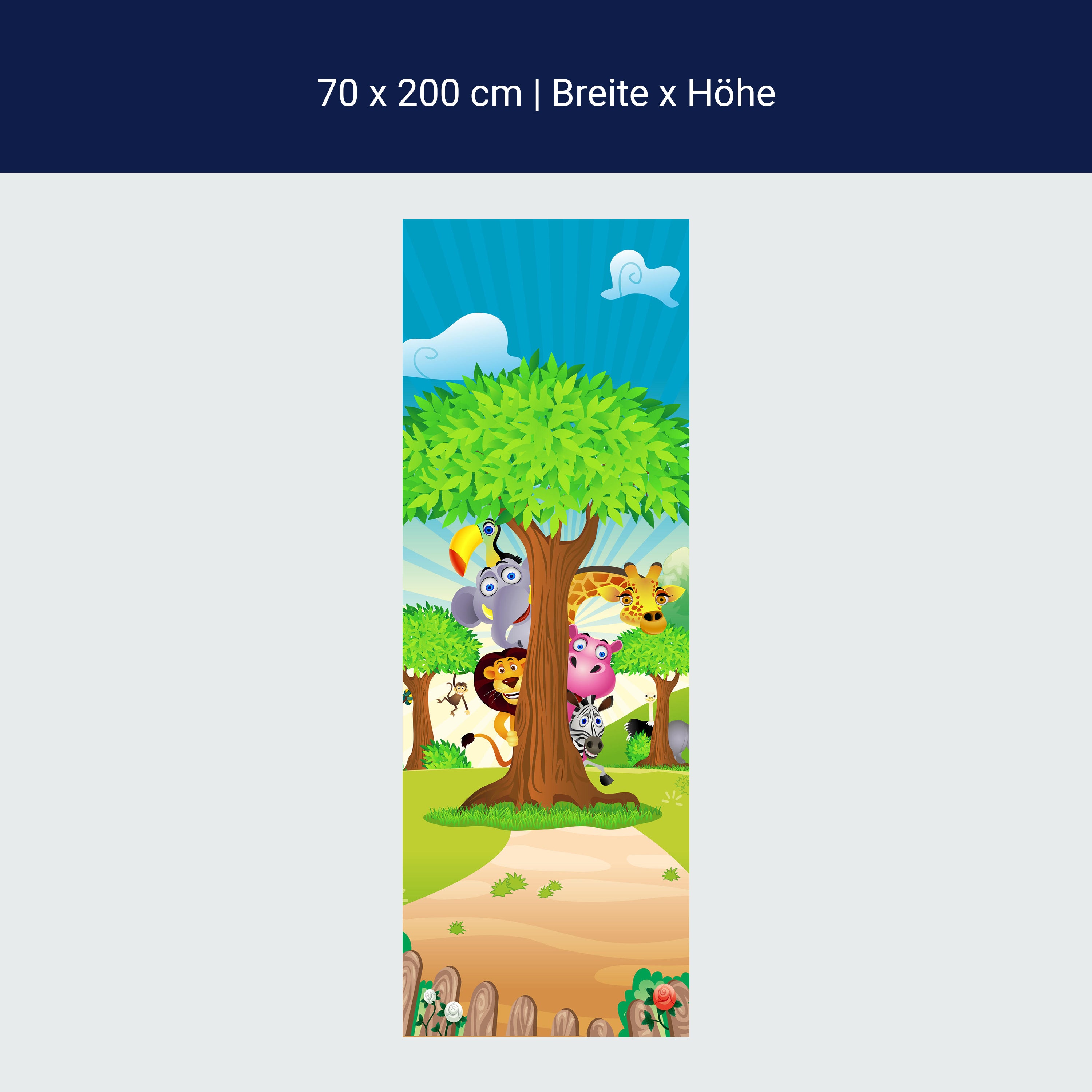 Türtapete Tierbaum M0033 Türtapete Tierbaum M0033