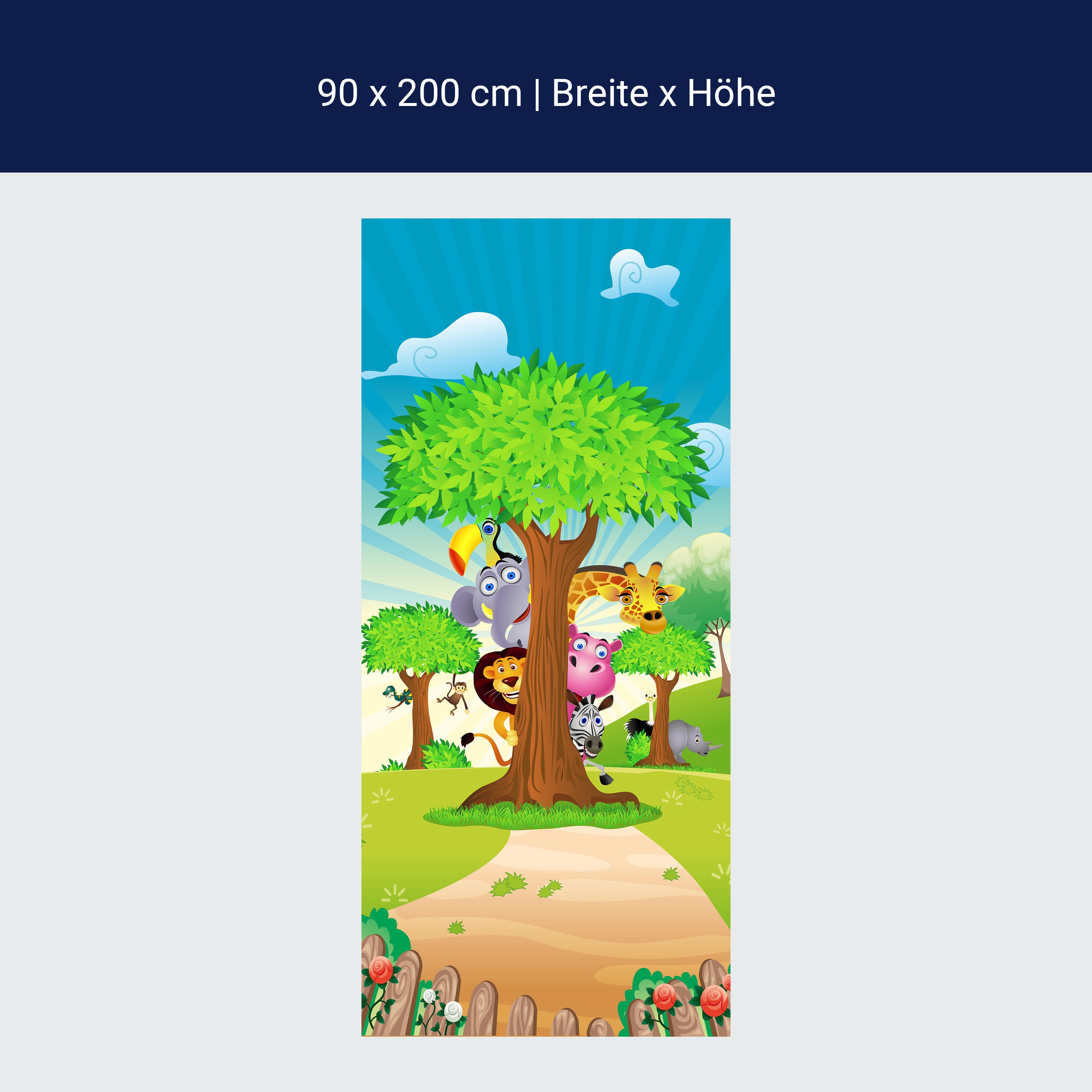 Türtapete Tierbaum M0033 Türtapete Tierbaum M0033