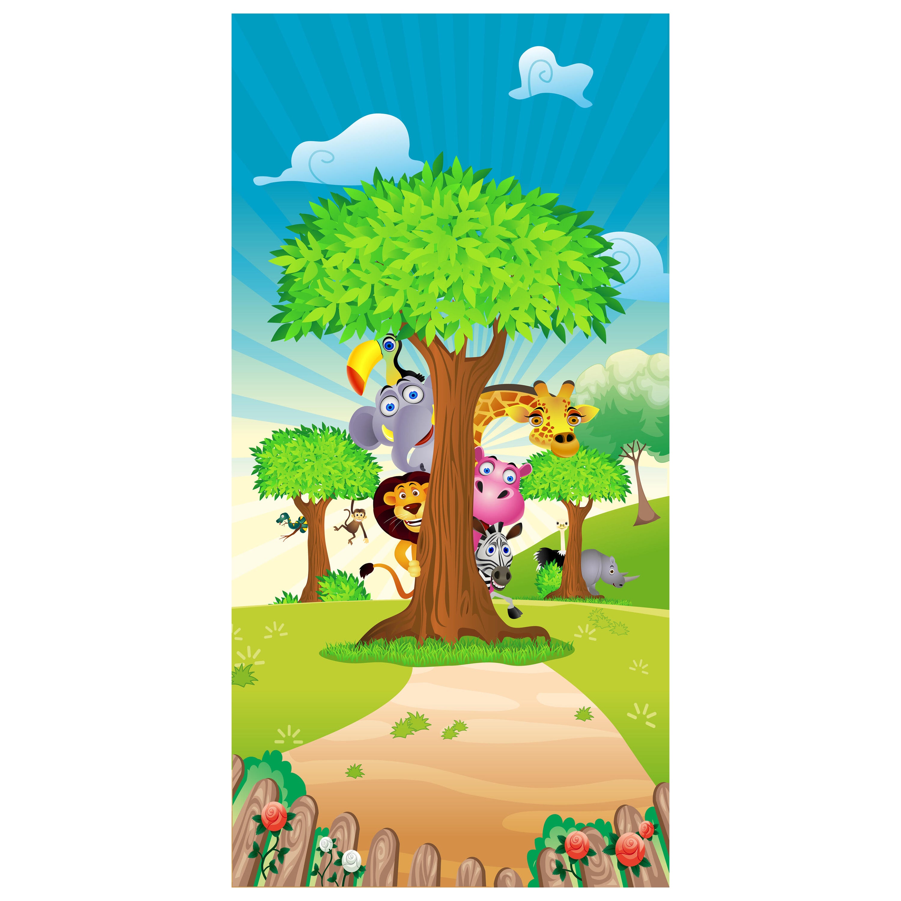 Türtapete Tierbaum M0033 - Bild 2 Türtapete Tierbaum M0033 - Bild 2