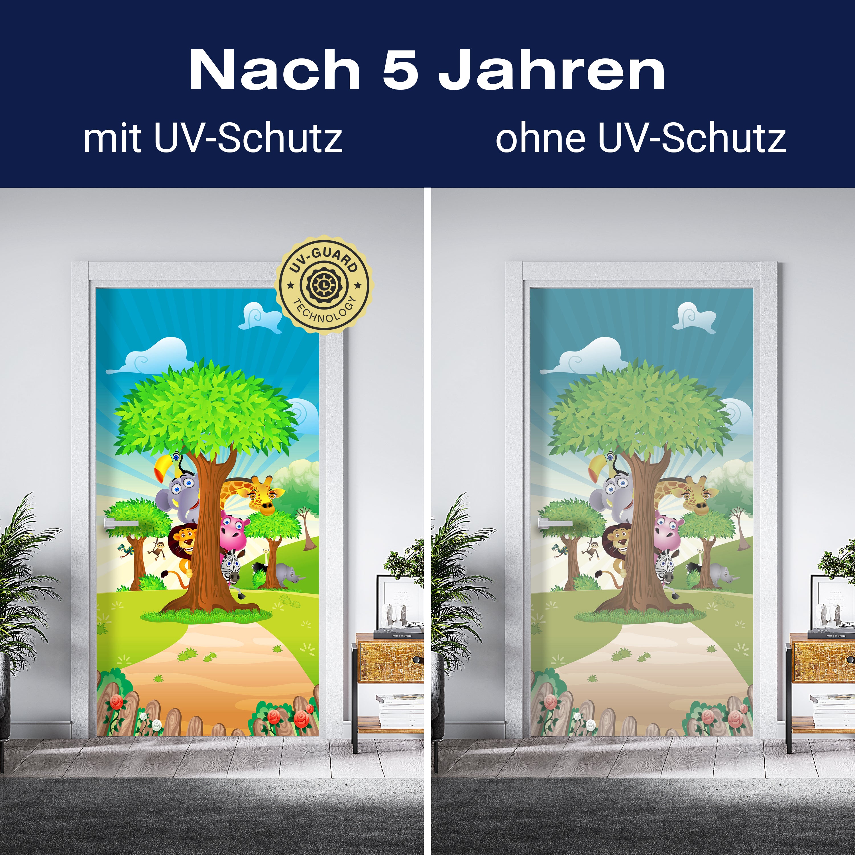 Türtapete Tierbaum M0033 - Bild 4 Türtapete Tierbaum M0033 - Bild 4