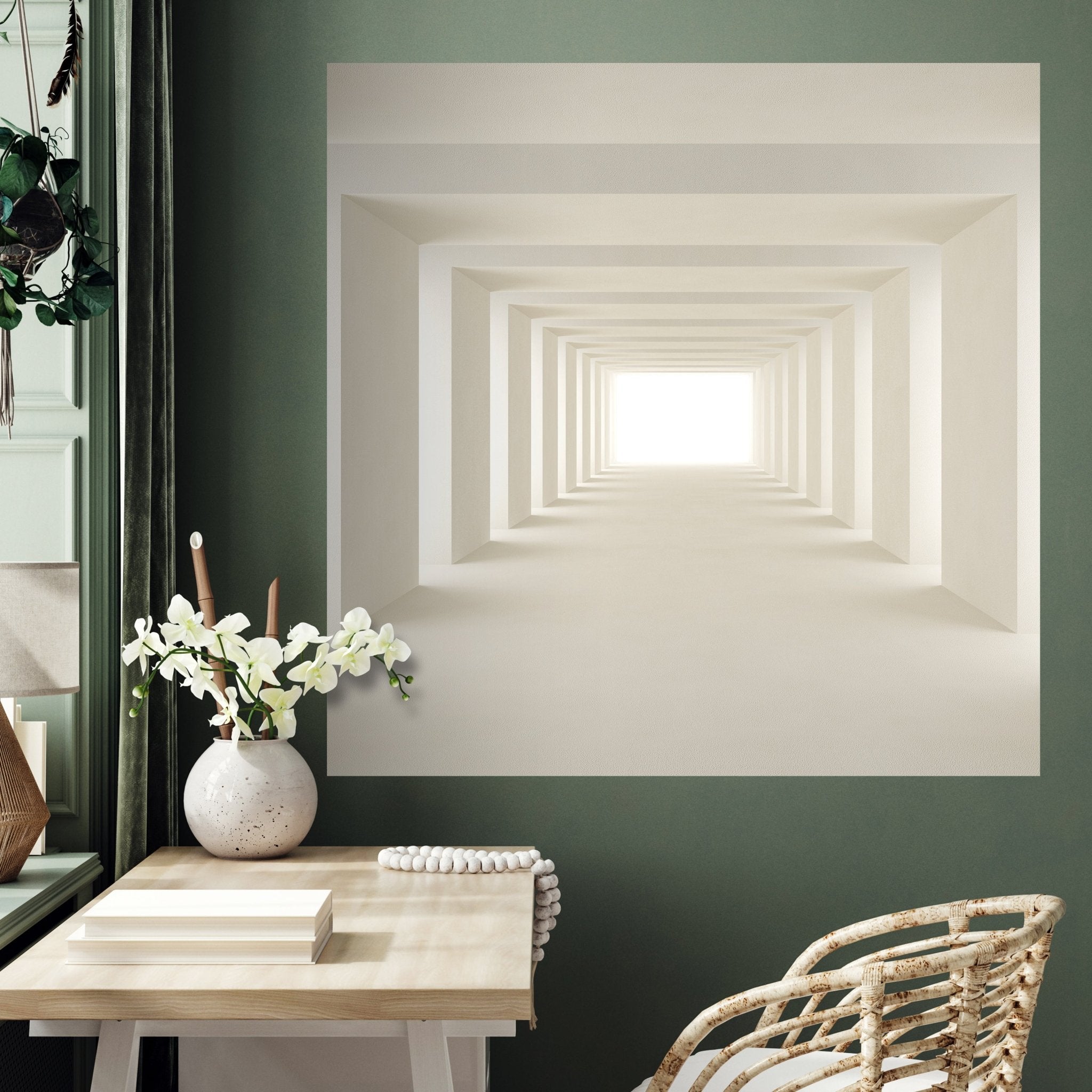 Quadratische Fototapete heller Tunnel M0036 - Bild 3 Quadratische Fototapete heller Tunnel M0036 - Bild 3