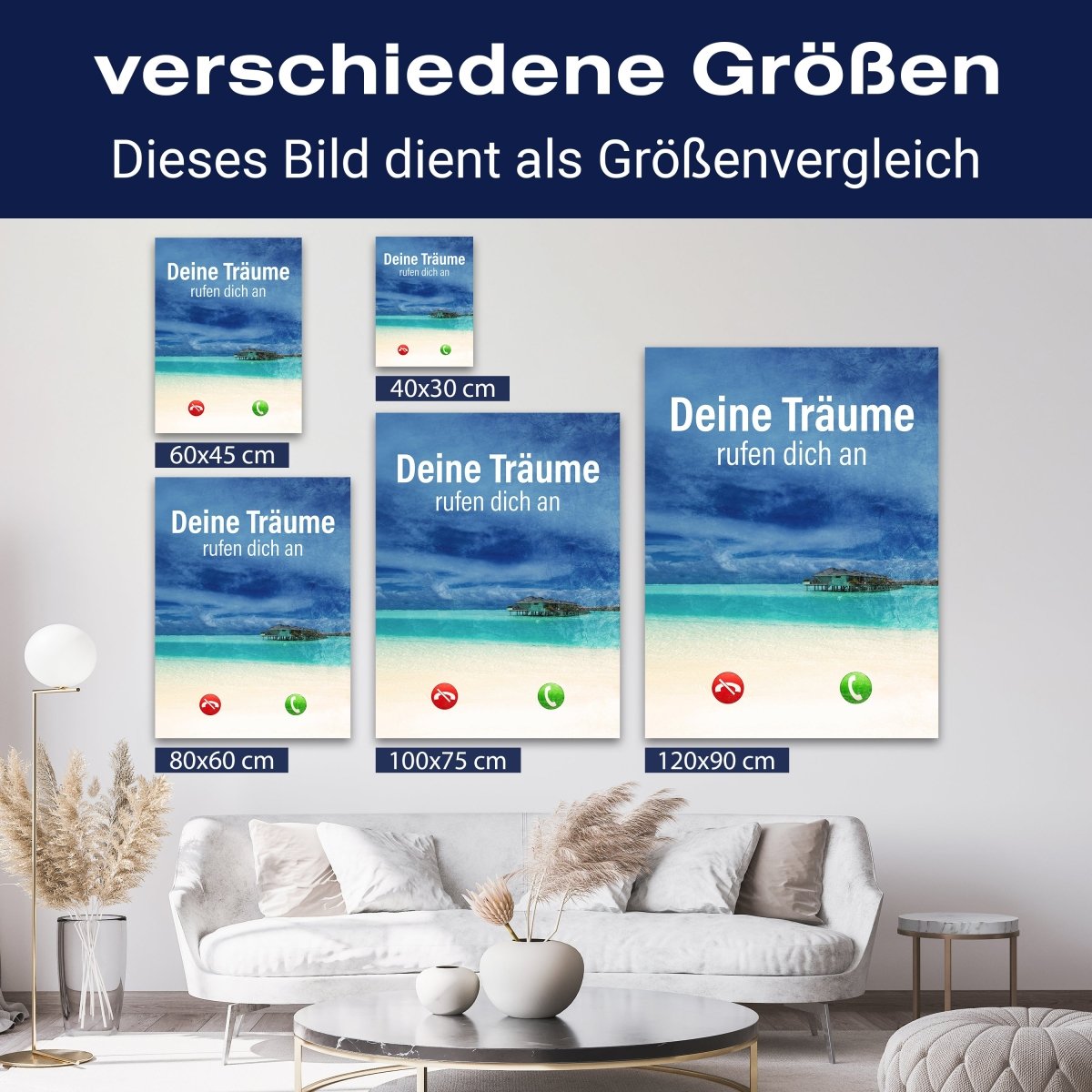 Leinwandbild Motivation, Hochformat, Träume Anruf M0039 kaufen - Bild 8 Leinwandbild Motivation, Hochformat, Träume Anruf M0039 kaufen - Bild 8