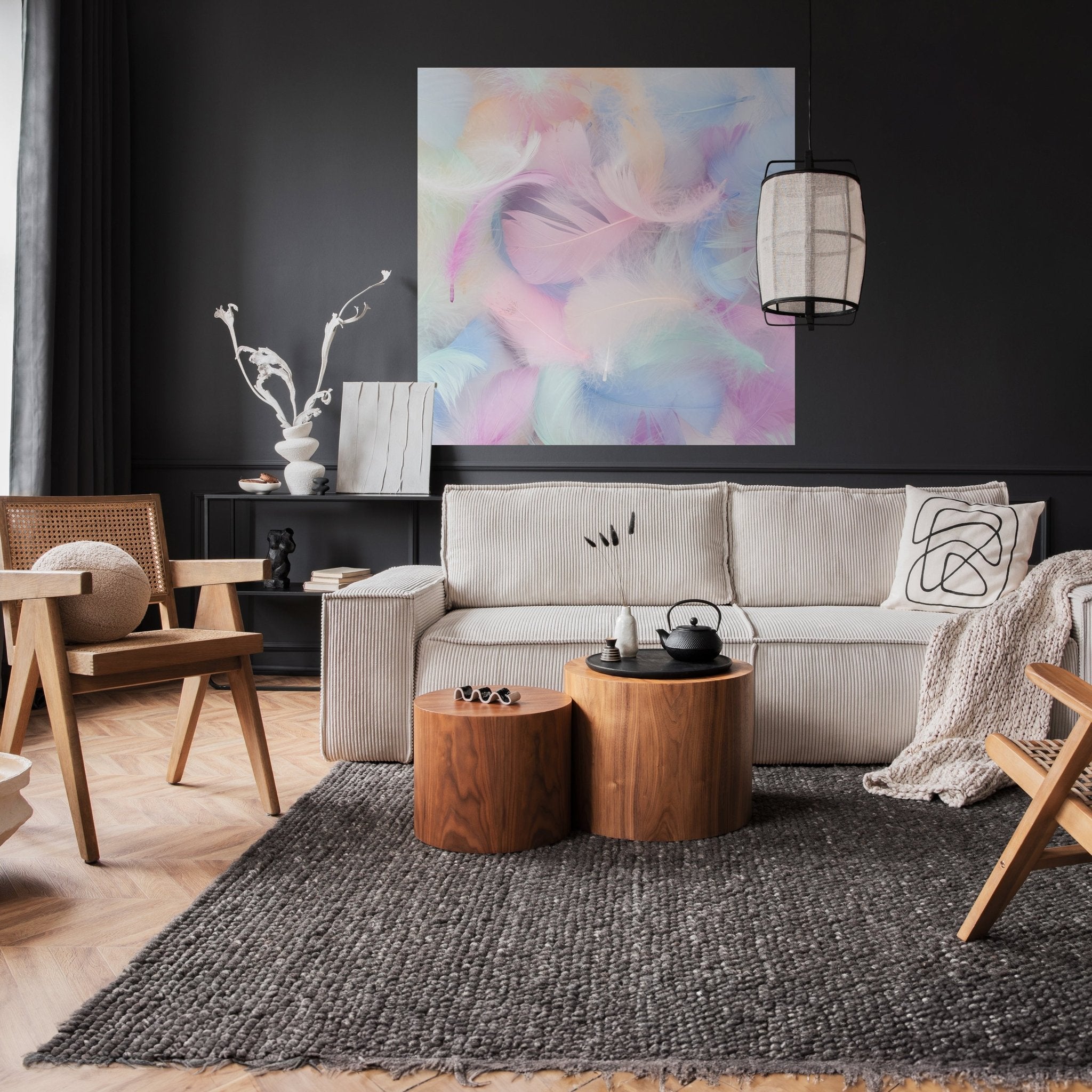 Quadratische Fototapete bunte Federn M0039 - Bild 2 Quadratische Fototapete bunte Federn M0039 - Bild 2