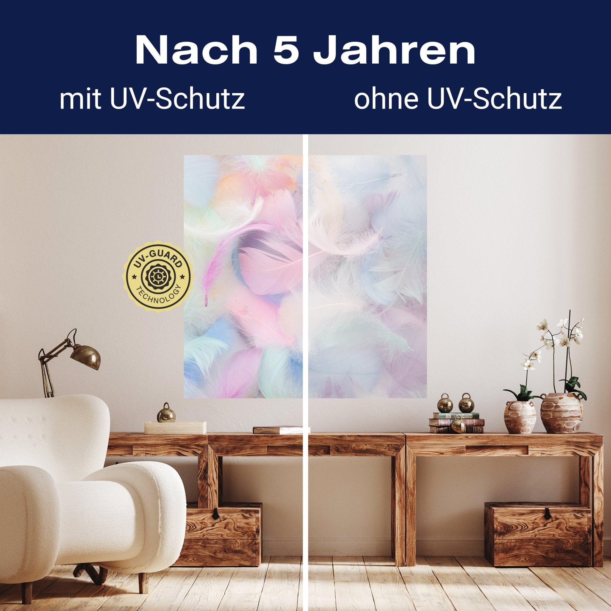 Quadratische Fototapete bunte Federn M0039 - Bild 9 Quadratische Fototapete bunte Federn M0039 - Bild 9