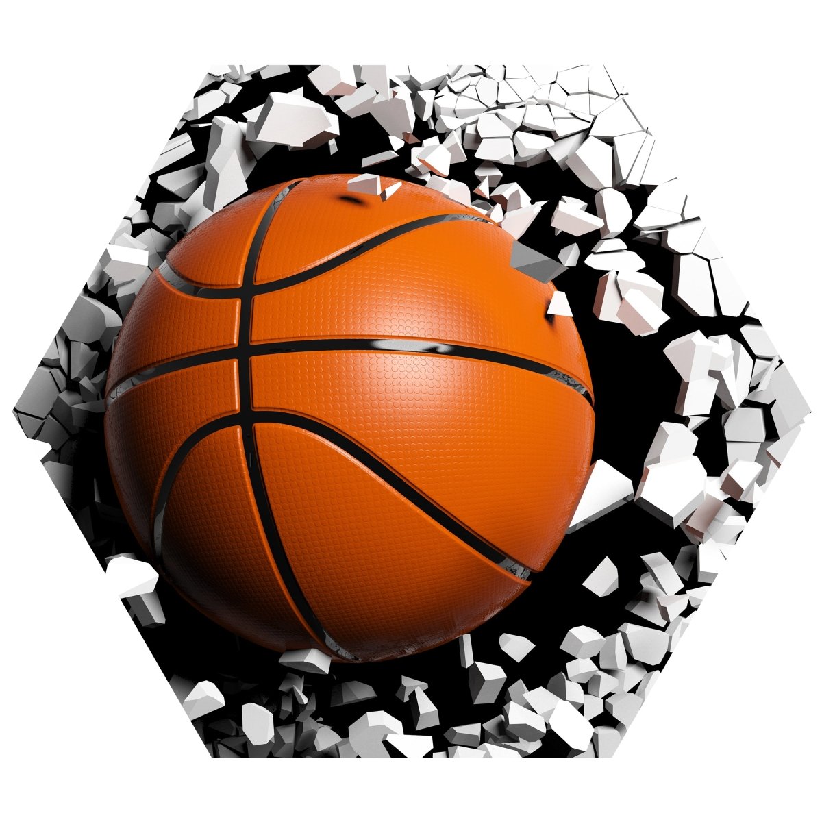 Hexagon-Fototapete Wanddurchbruch mit Basketball M0040 - Bild 11 Hexagon-Fototapete Wanddurchbruch mit Basketball M0040 - Bild 11