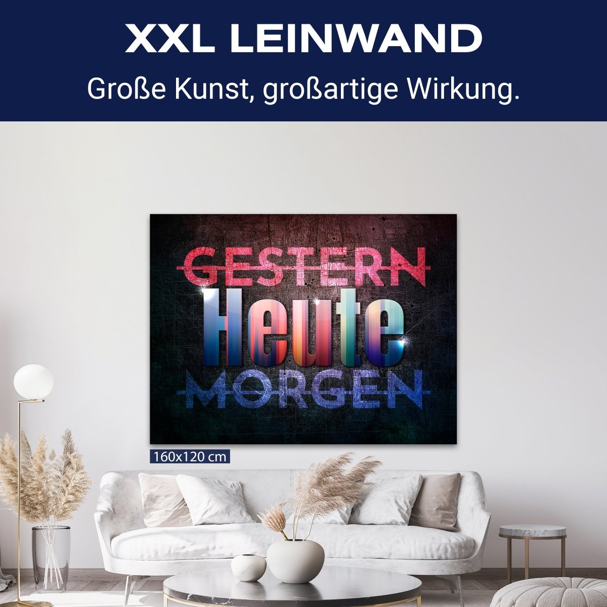 Leinwandbild Motivation, Querformat, Gestern Morgen Heute M0041 kaufen - Bild 9 Leinwandbild Motivation, Querformat, Gestern Morgen Heute M0041 kaufen - Bild 9