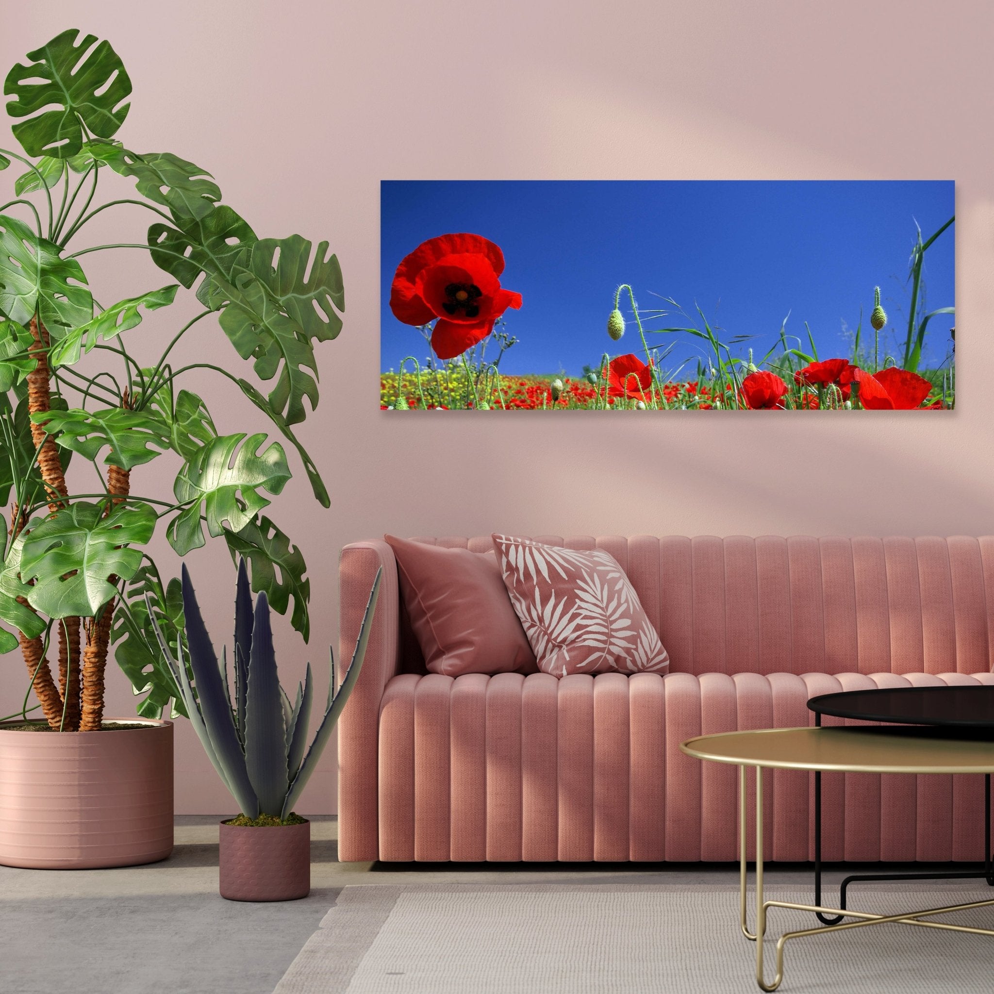 Leinwandbild Mohnblumenfeld M0046 kaufen - Bild 3 Leinwandbild Mohnblumenfeld M0046 kaufen - Bild 3