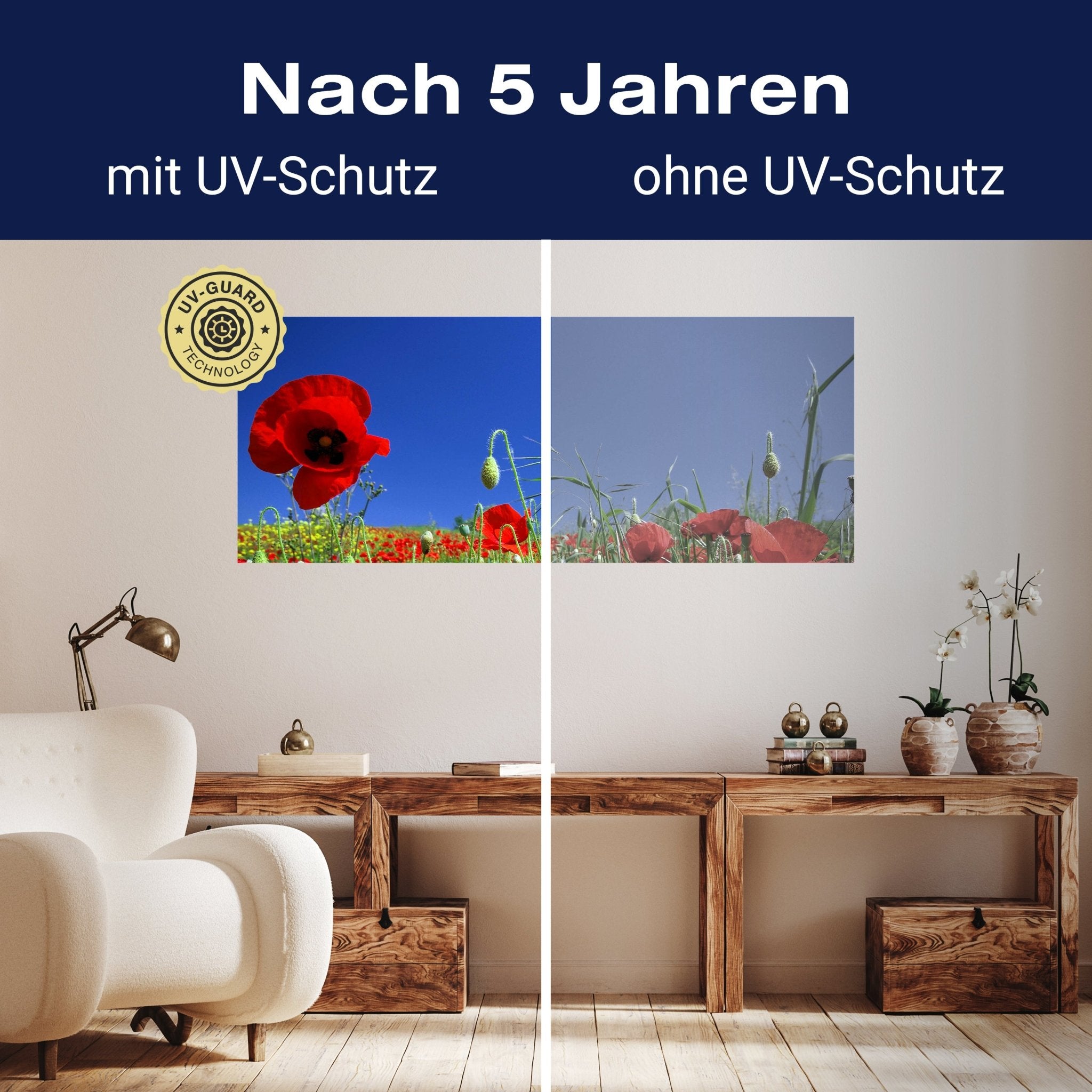 Leinwandbild Mohnblumenfeld M0046 kaufen - Bild 9 Leinwandbild Mohnblumenfeld M0046 kaufen - Bild 9