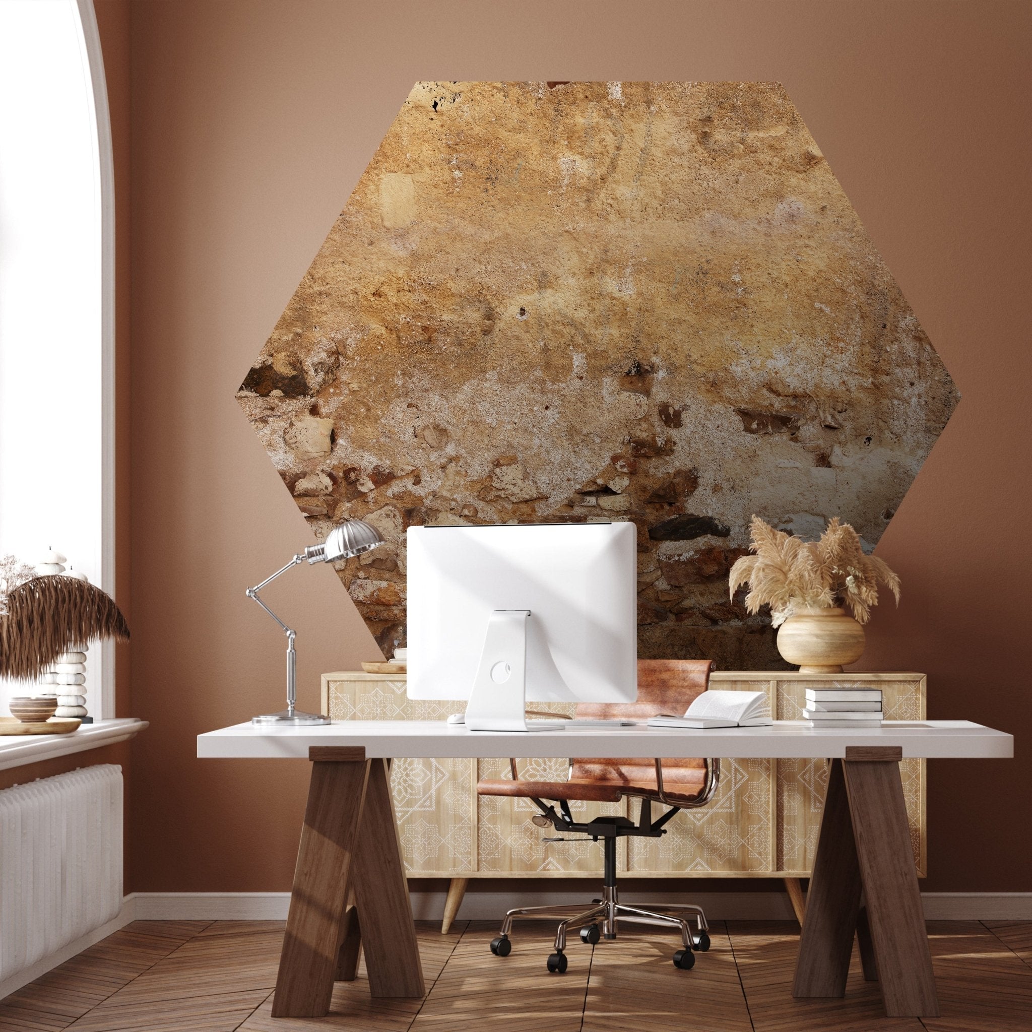 Hexagon-Fototapete Alte Mauer aus Stein M0047 - Bild 1 Hexagon-Fototapete Alte Mauer aus Stein M0047 - Bild 1