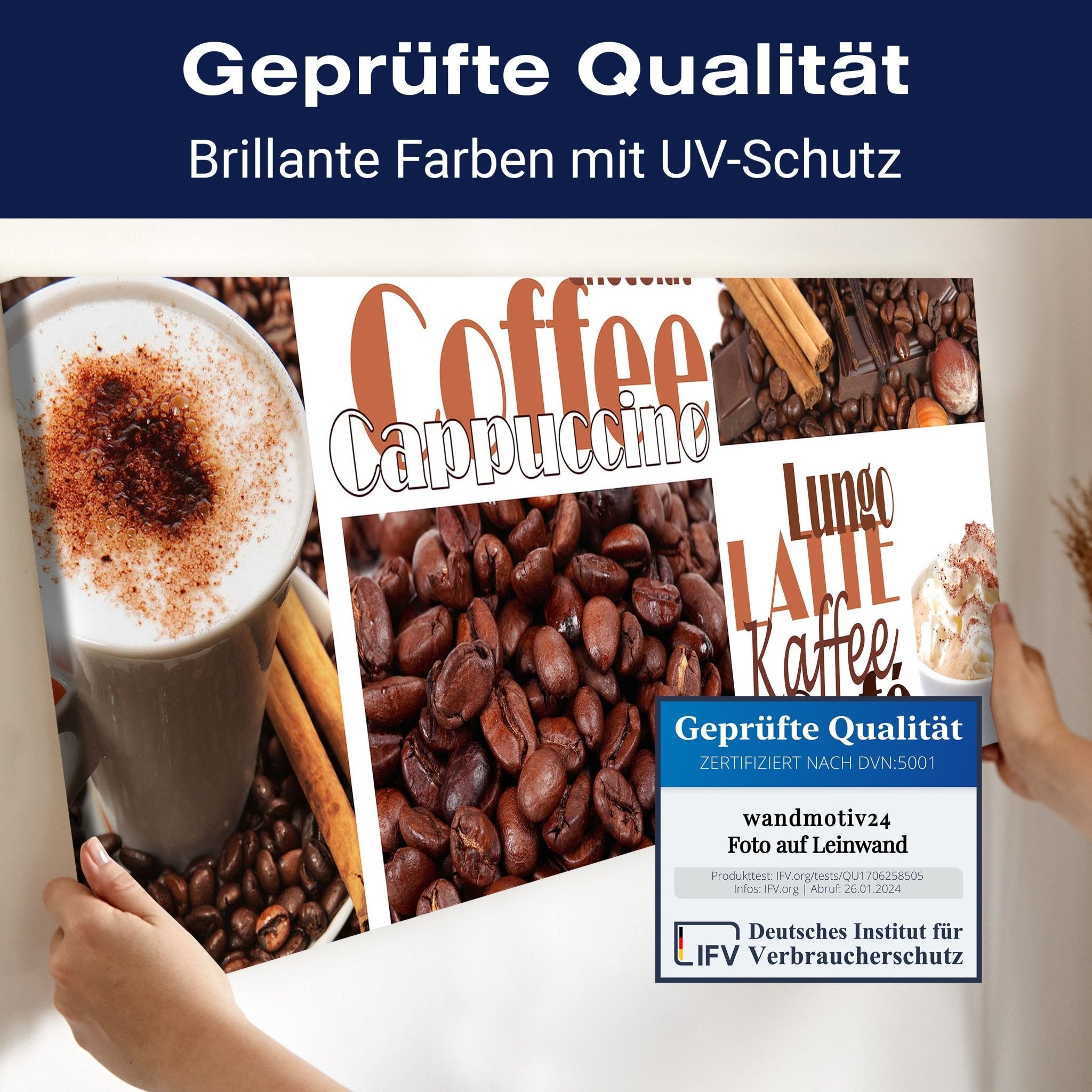 Leinwandbild Kaffee M0047 kaufen - Bild 4 Leinwandbild Kaffee M0047 kaufen - Bild 4