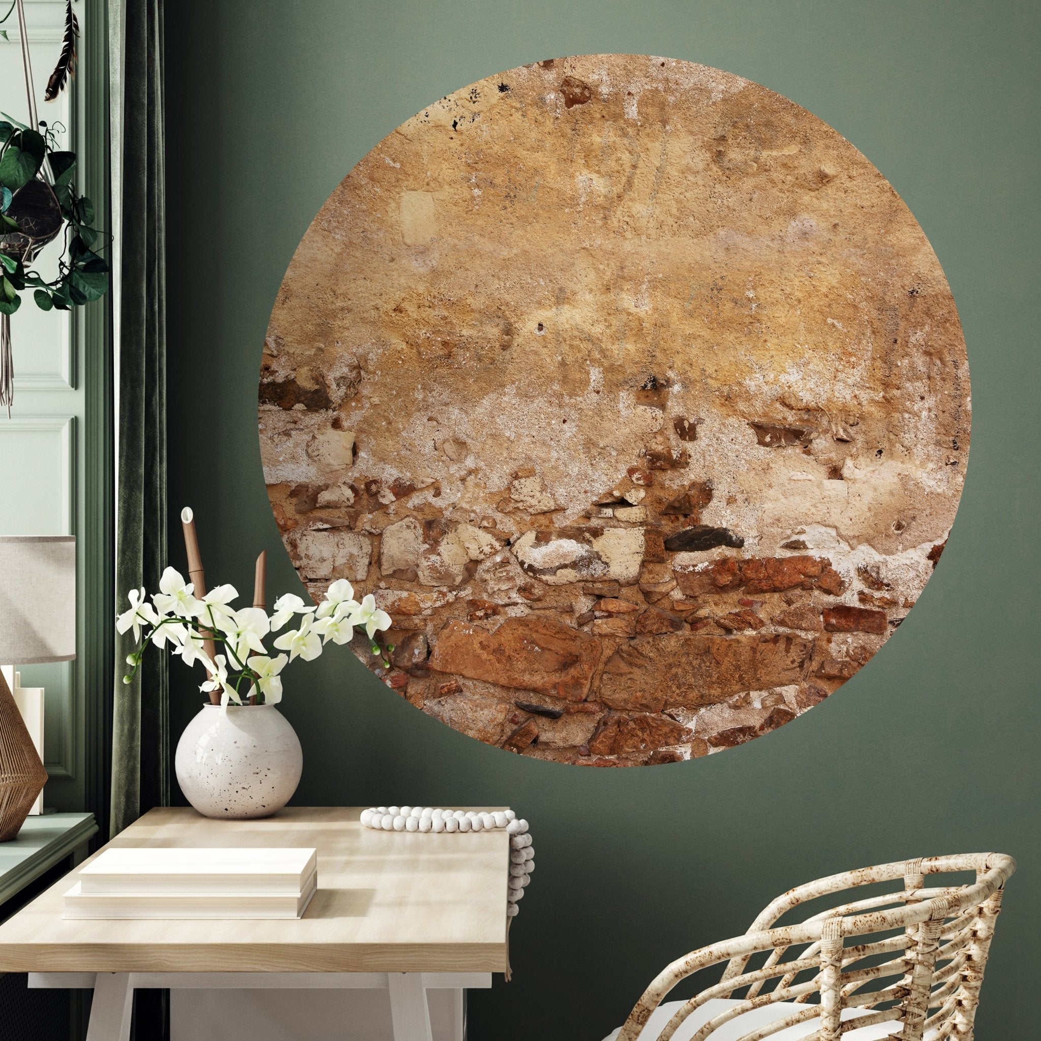 Runde Fototapete Alte Mauer aus Stein M0047 - Bild 3 Runde Fototapete Alte Mauer aus Stein M0047 - Bild 3